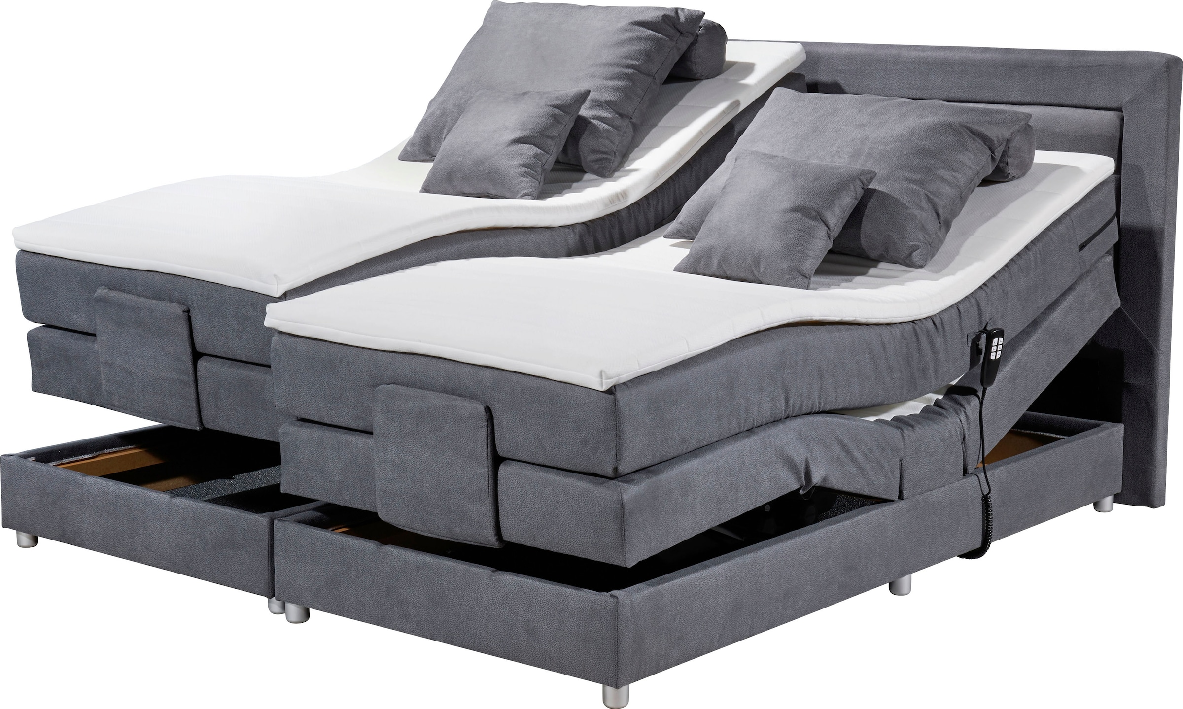 ED EXCITING DESIGN Boxspringbett »Saba 2«, inkl. Motor und Topper