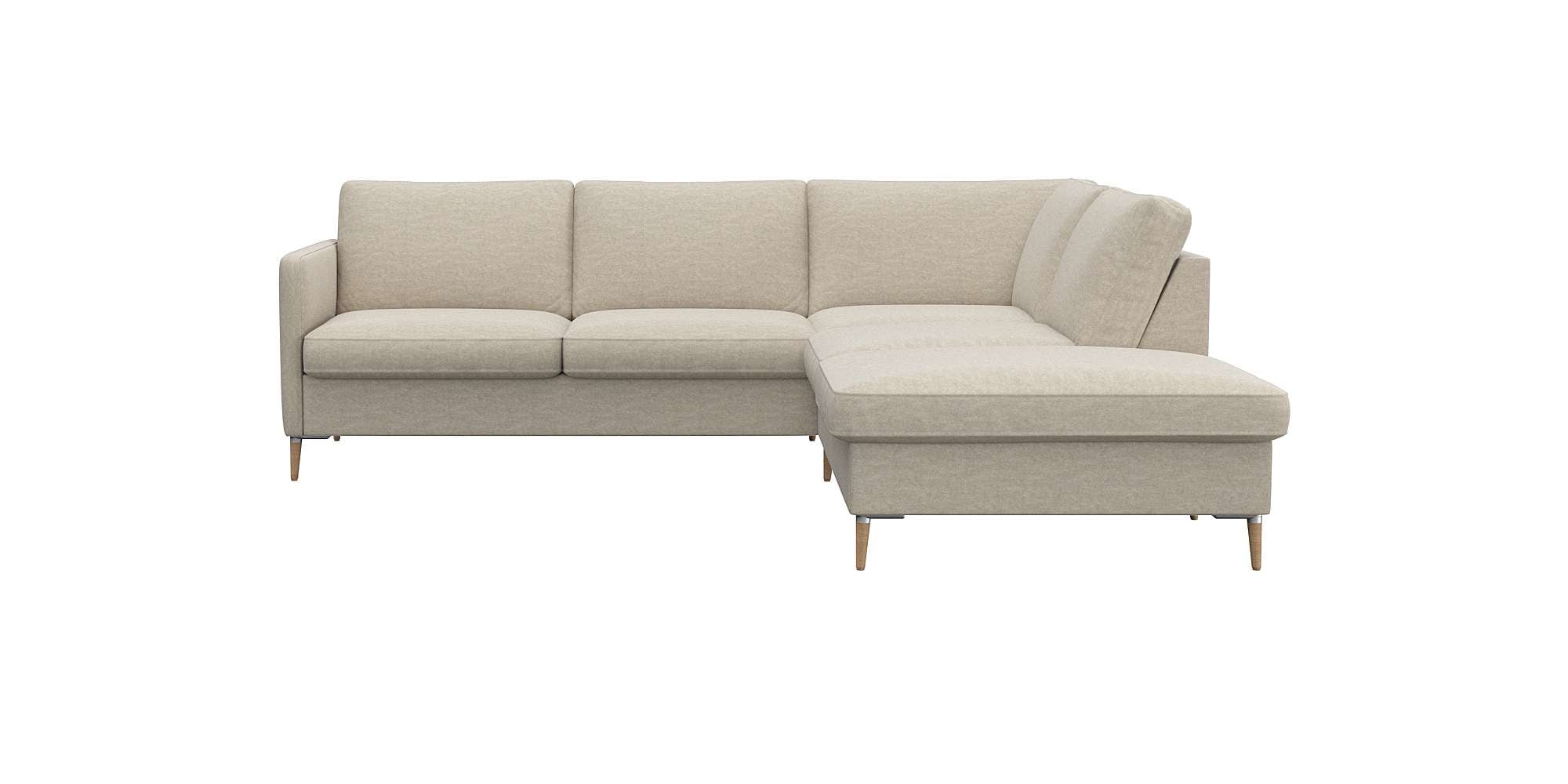 FLEXLUX Ecksofa "Fiore, super Sitzkomfort durch Kaltschaum im Sitz, L-Form" günstig online kaufen