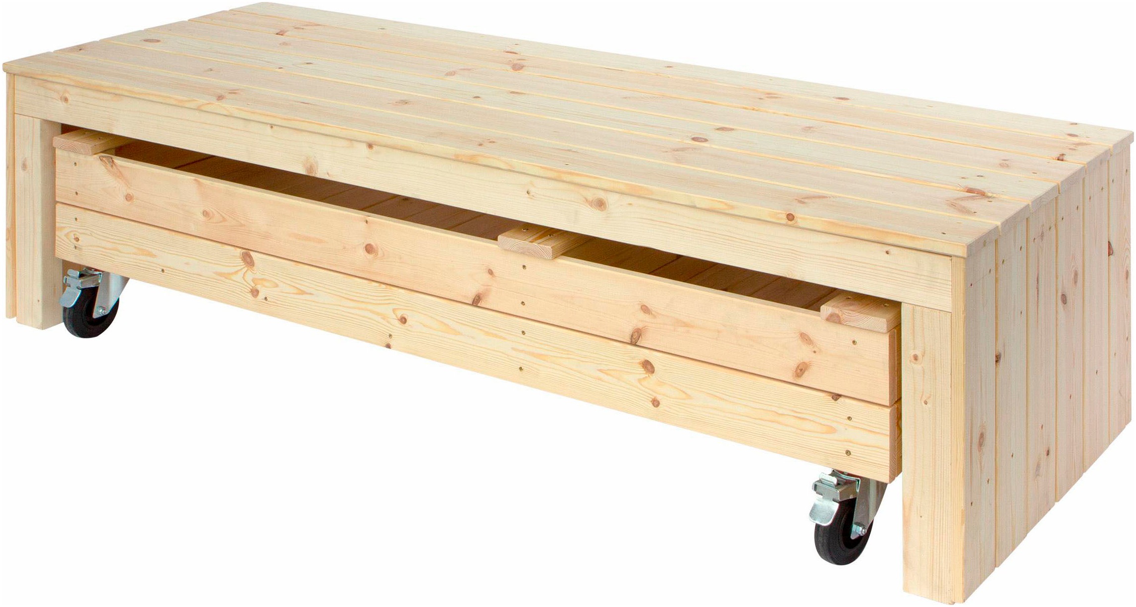 PLUS Sandkasten »Fun mit Rädern und Sitzbank - 180 cm«, Made in Europe