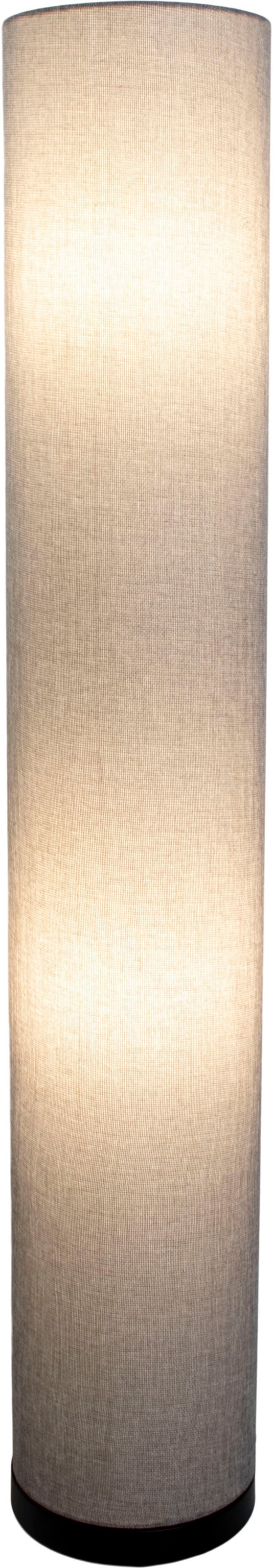näve Stehlampe »Beate«, 3 flammig, Leuchtmittel E27 | ohne Leuchtmittel, Metall/Textil, exkl. 3x E27 max. 40W, Höhe: 110cm, Farbe: grau