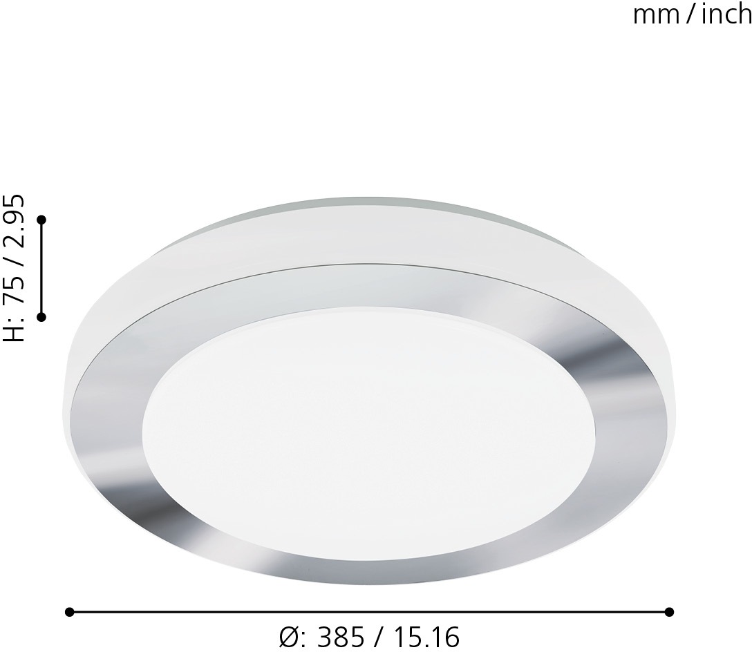 EGLO LED Deckenleuchte »LED CARPI«, 1 flammig, Leuchtmittel LED-Board   LED günstig online kaufen