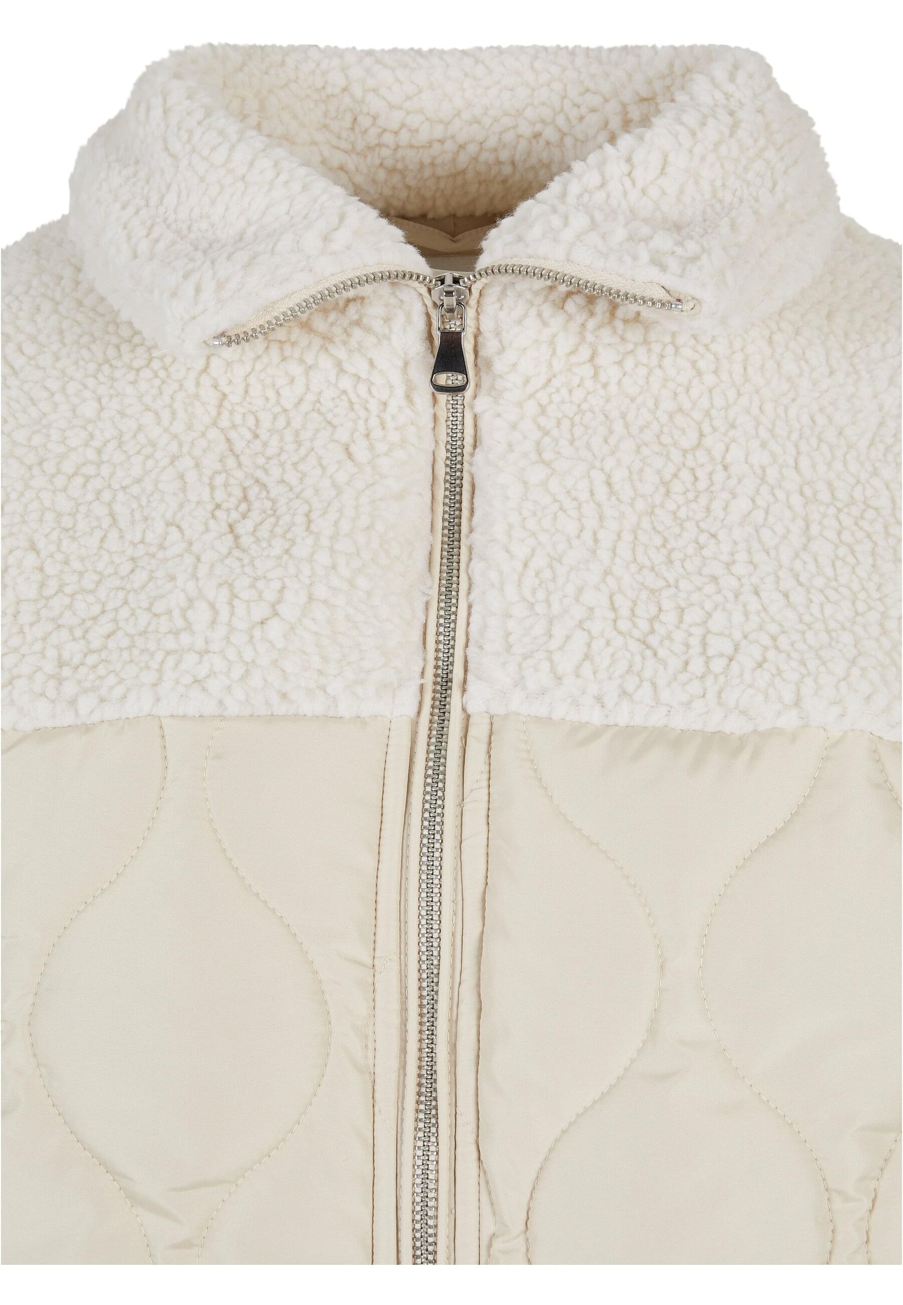 URBAN CLASSICS Winterjacke »Urban Classics Damen Ladies Oversized Sherpa Quilted Coat« 1 Stk. tlg. ohne Kapuze
