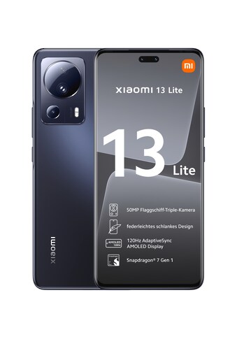 Xiaomi Smartphone »13 Lite 8GB+128GB«, Schwarz, 16,65 cm/6,55 Zoll, 128 GB... kaufen