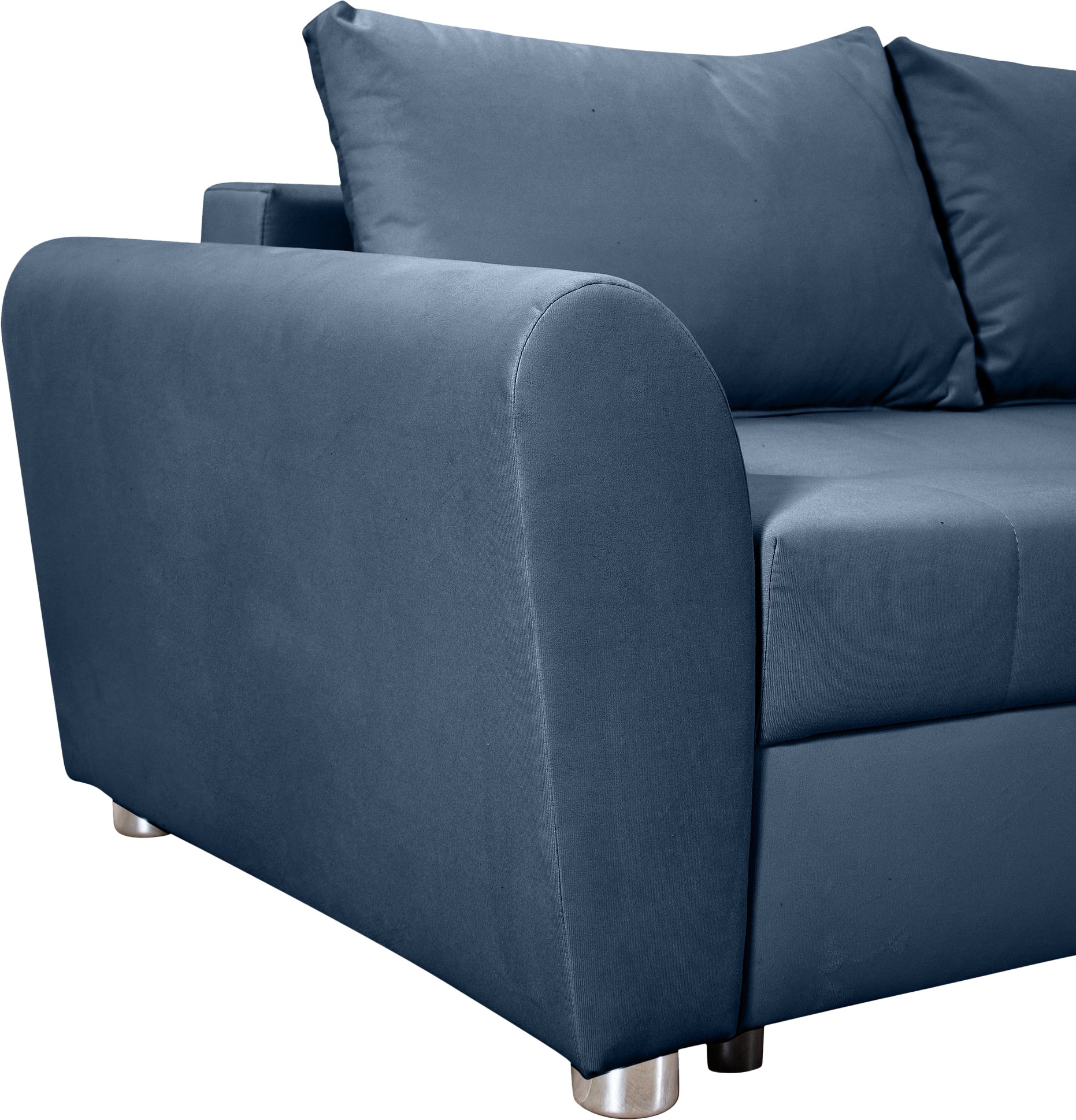 COLLECTION AB Ecksofa »JANA«, Ecksofa,Bettfunktion,Bettkasten,Bonnelfederkern,Rückenkissen