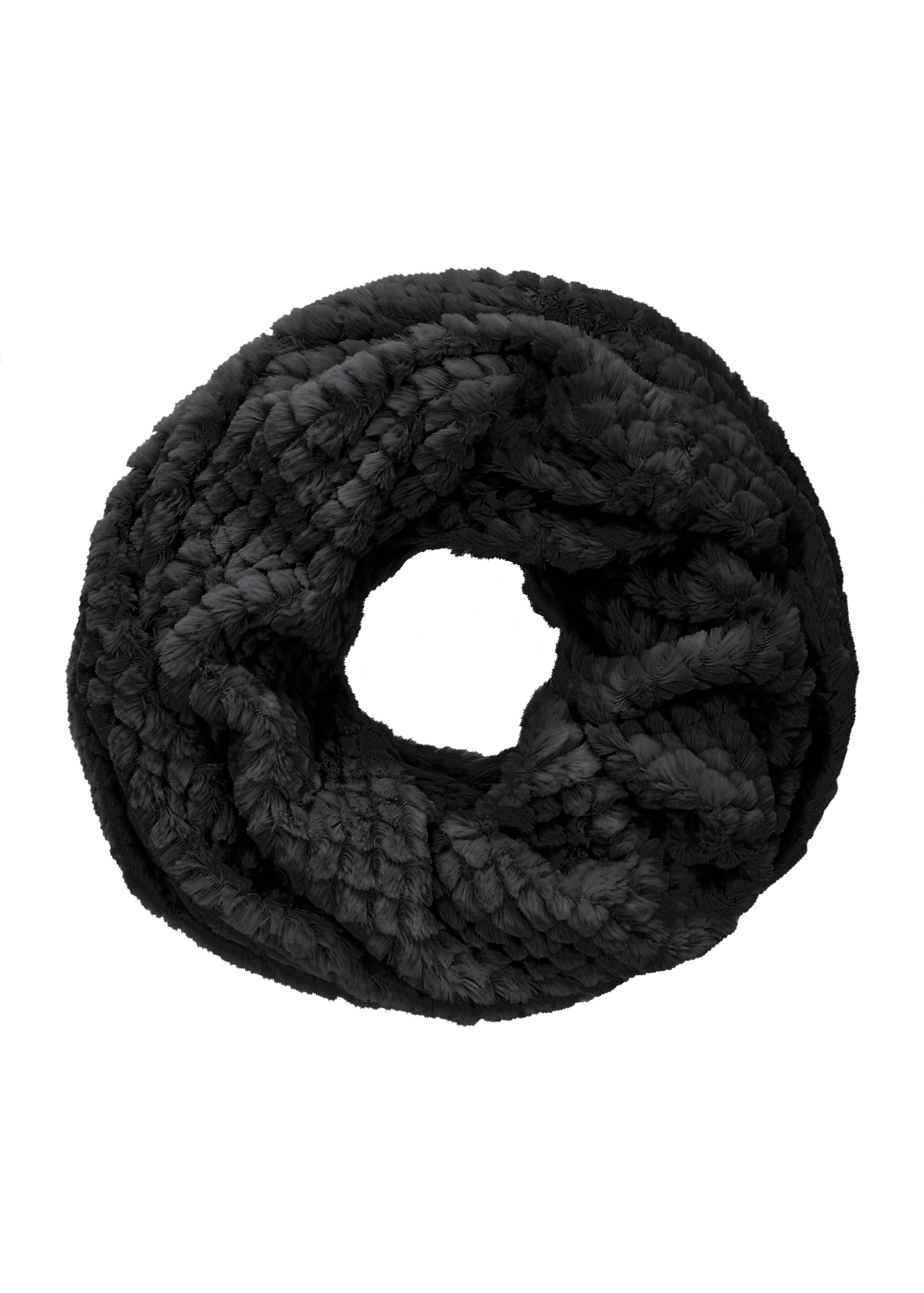 Loop, weiches Material, Grobstrick-Schal aus Fleece, Halswärmer VEGAN