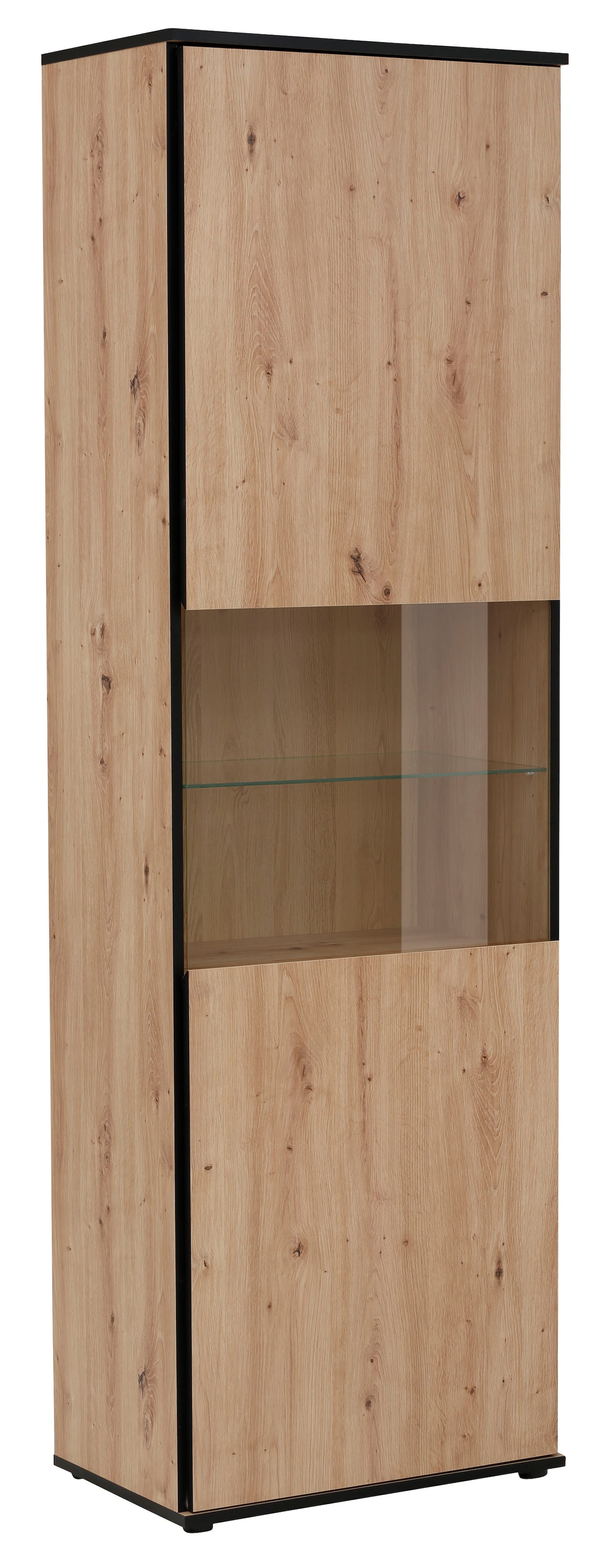 HELA Vitrine »Ariana«, mit angeschrägten Griffmulden, Höhe 195 cm