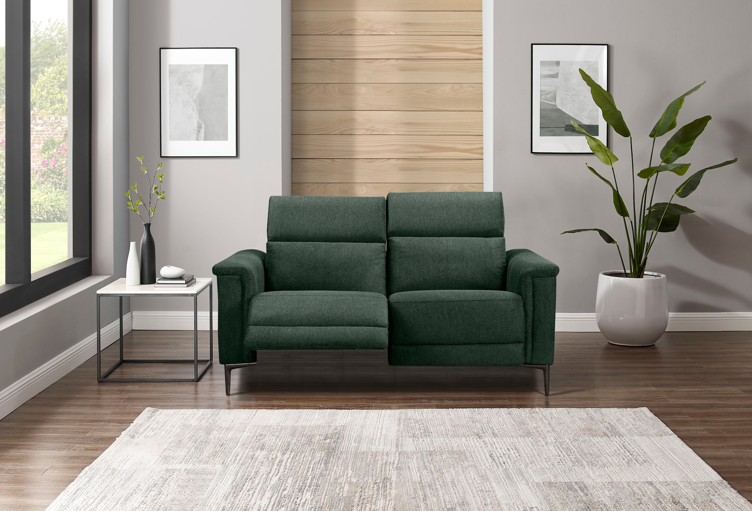 Home affaire 2-Sitzer »Lund«, manueller od. elektrischer Relaxfunktion und USB-C