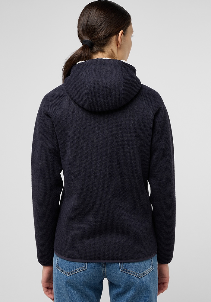 Jack Wolfskin Fleecejacke »KAMINFEUER HOODED JKT W«, mit Kapuze