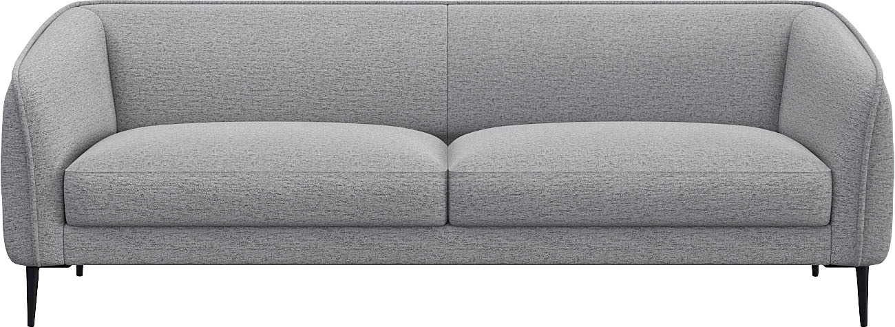 FLEXLUX 3-Sitzer »Belle Designsofa, Couch, bequem durch Kaltschaum im Sitz« günstig online kaufen