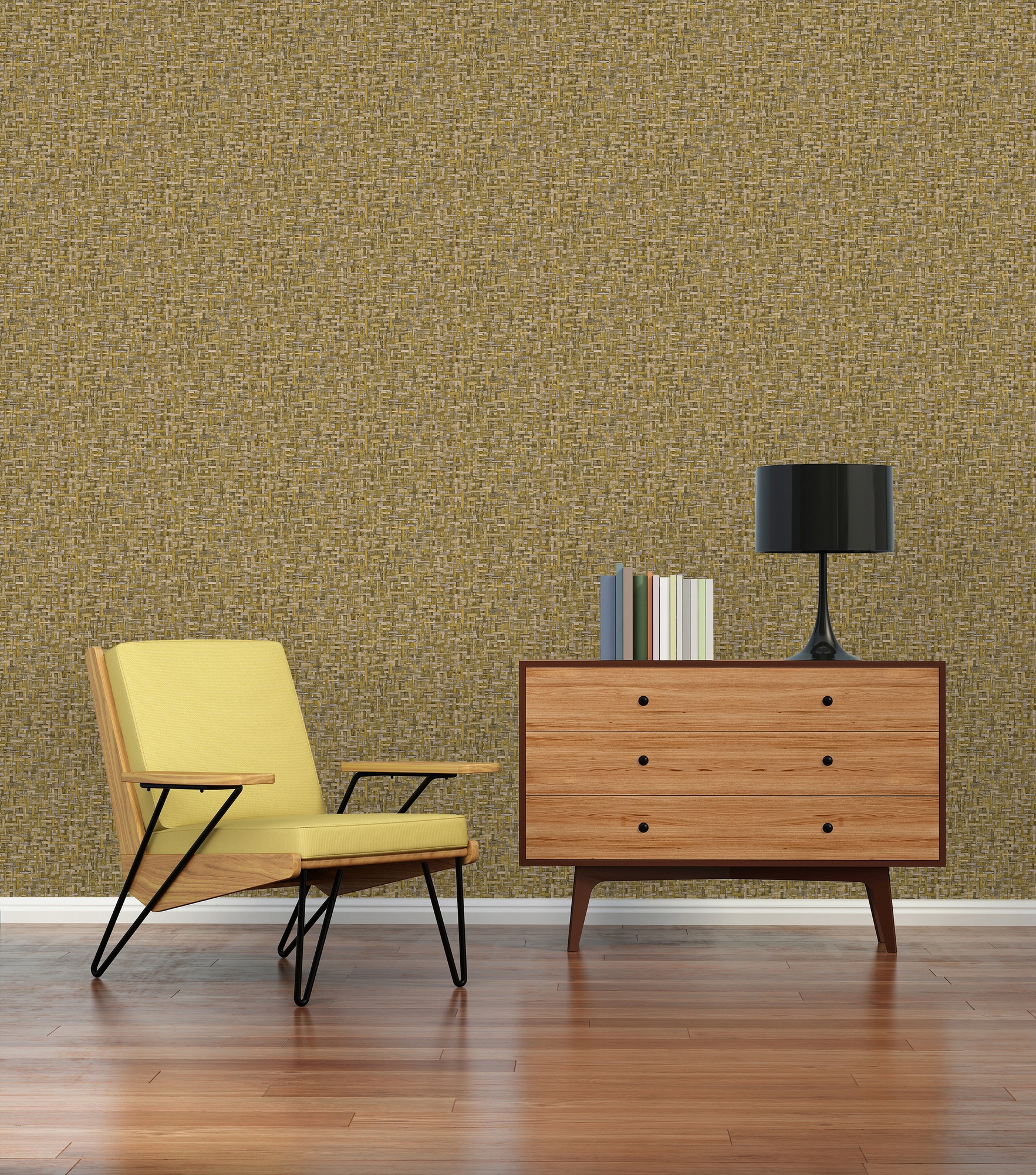 Architects Paper Vliestapete »Jungle Chic«, Flechtoptik-gemustert-Motiv, Tapete Holzoptik Tapeten Wohnzimmer Schlafzimmer Küche Flur Design