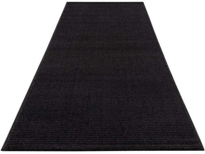 Carpet City Teppich »Friseé-Teppich FANCY900«, rechteckig, 12 mm Höhe, Läufer, Kurzflor, Einfarbig, 3D-Optik, Streifen Look, Wohnzimmer