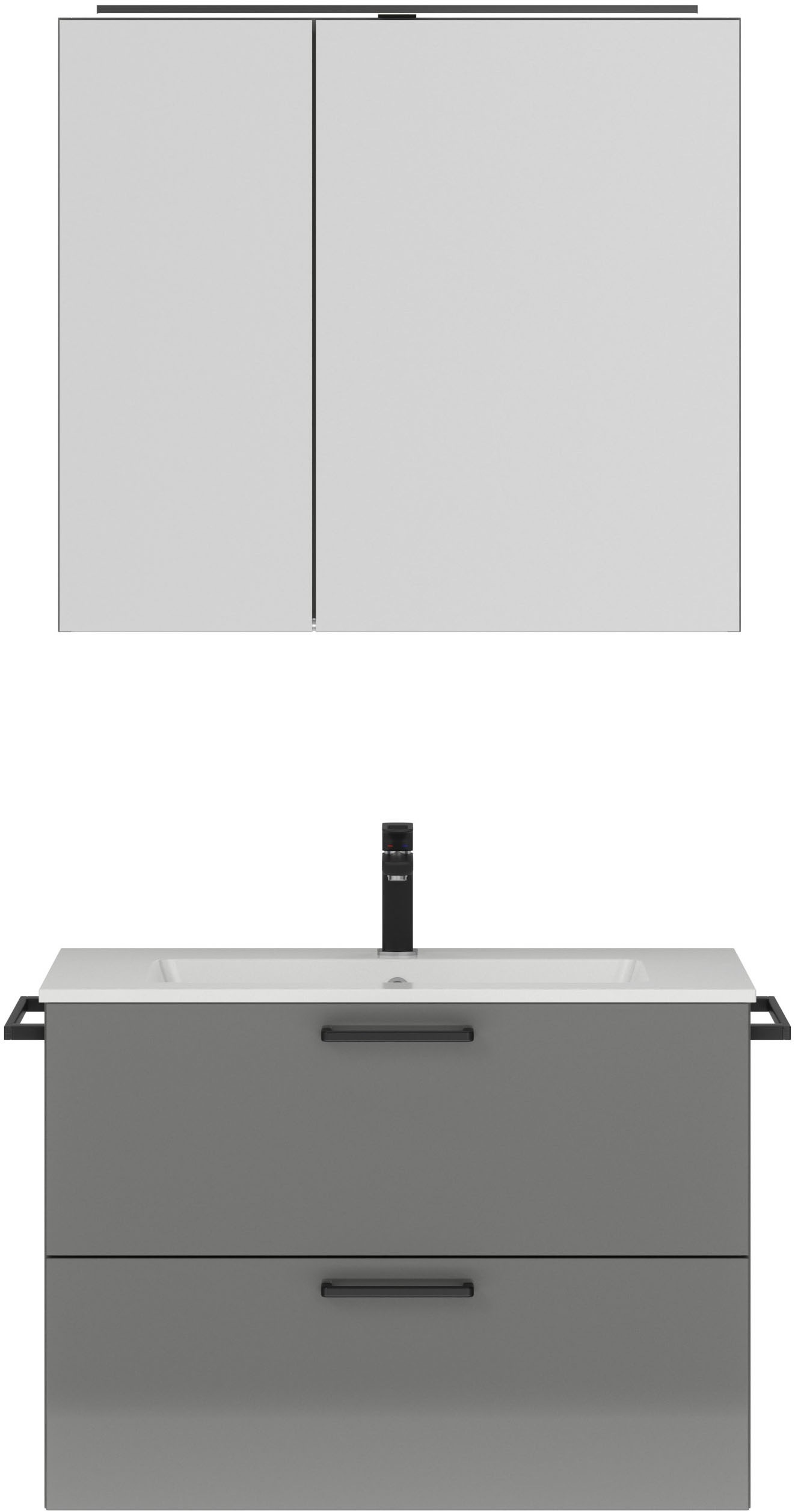 nobilia® Badmöbel-Set »Tolvina« vormontiert, mit Soft-Close, 2 Stk. tlg. günstig online kaufen