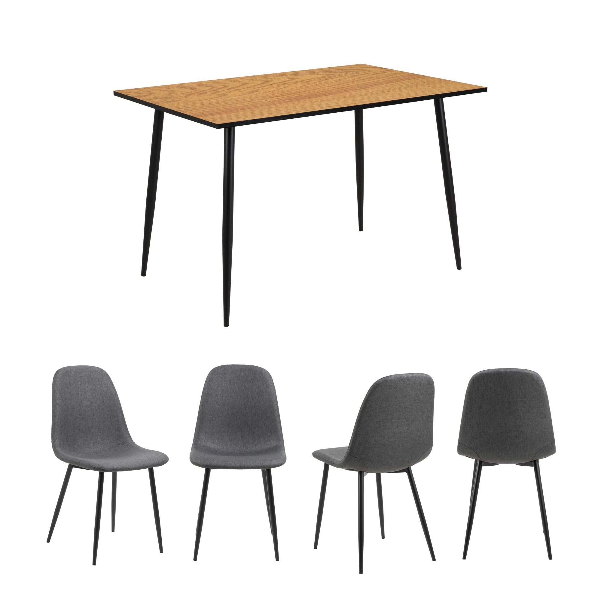 ACTONA GROUP Esszimmer-Set »Essgruppe, Esstisch mit Stühlen, für das Esszim günstig online kaufen