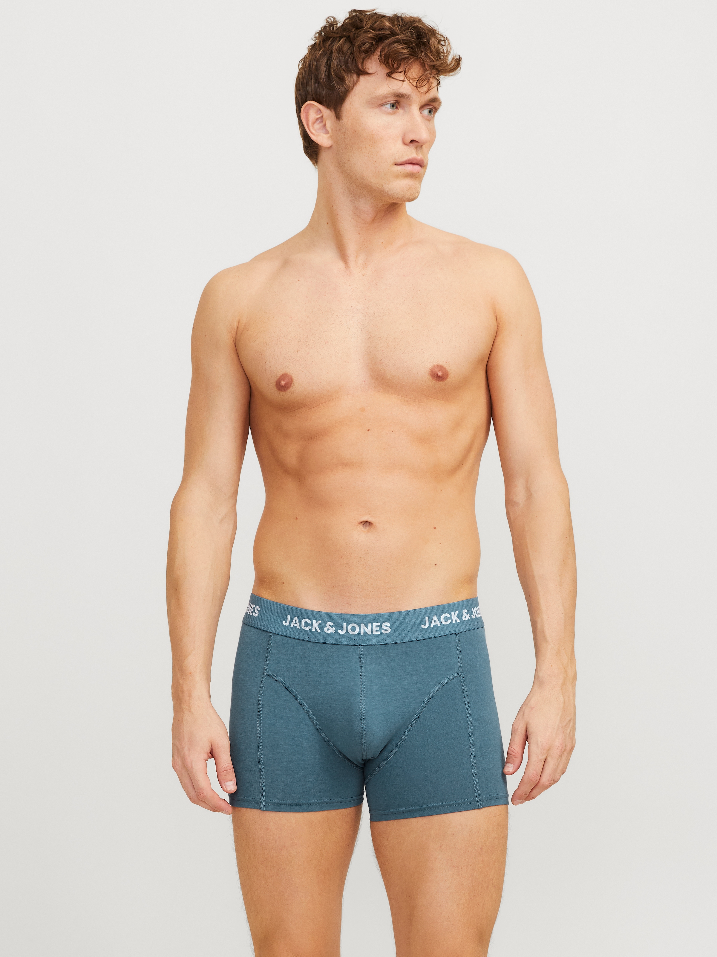 Jack & Jones Trunk »JACFLOWER BIRD TRUNKS 3 PACK SN«, (3 St.), mit Logo Schriftzug