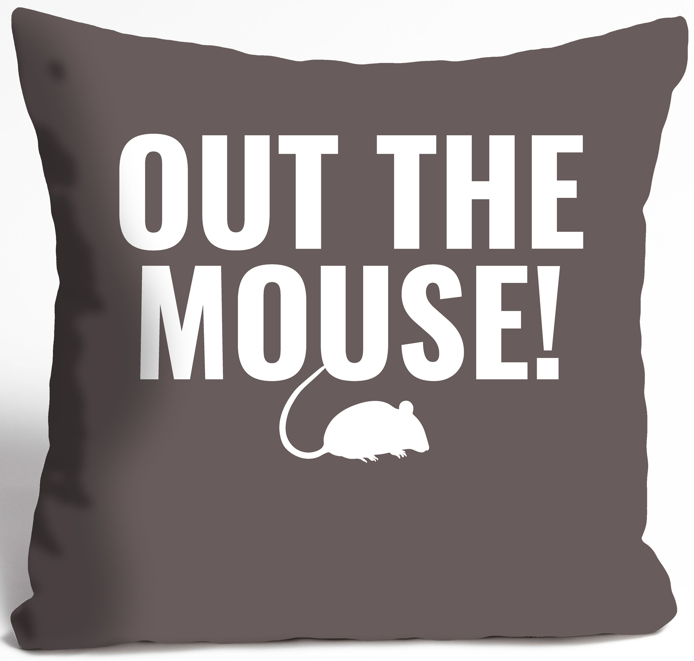 queence Dekokissen »OUT THE MOUSE!«, Kissenhülle ohne Füllung, 1 Stück günstig online kaufen