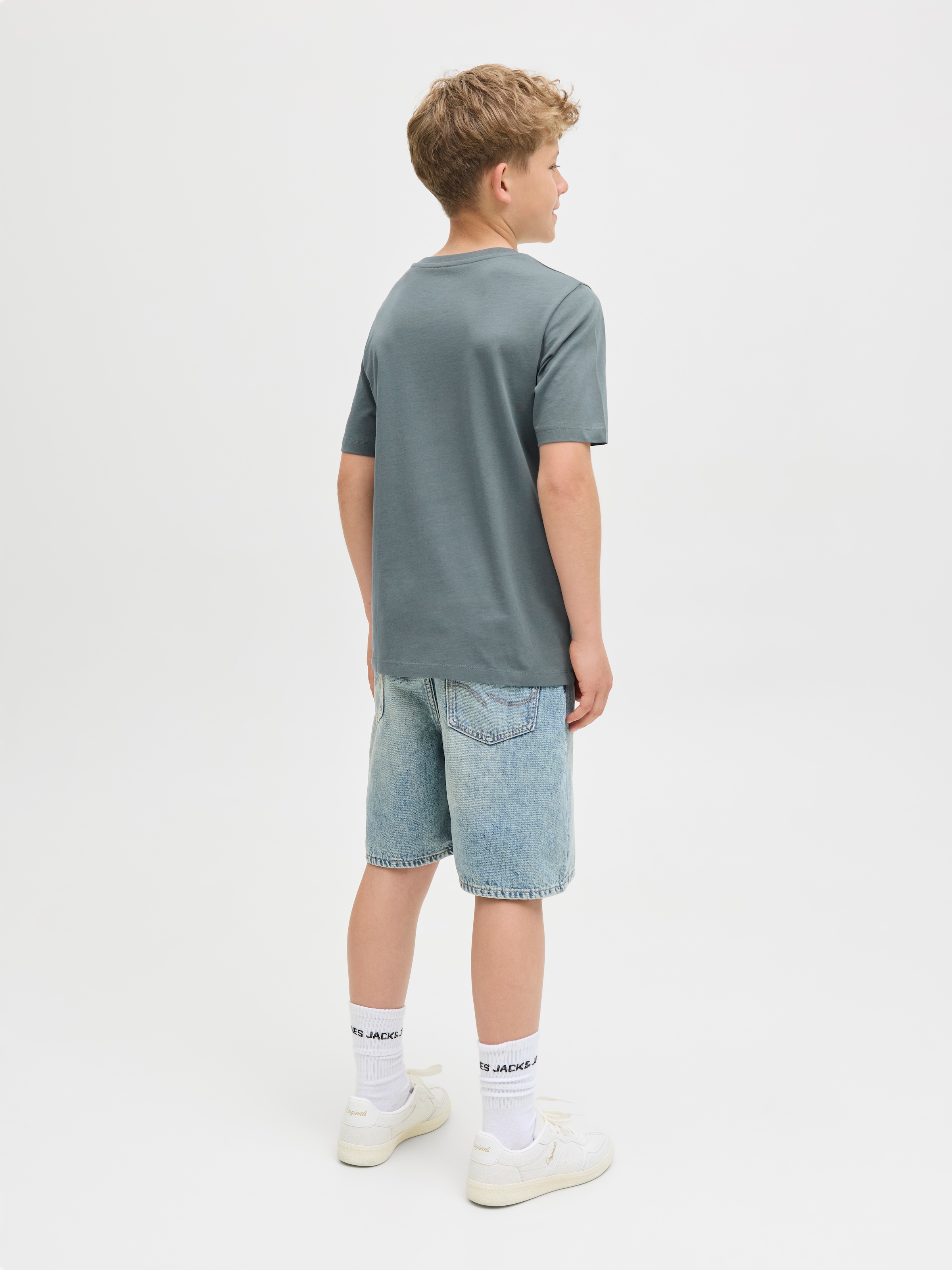Jack & Jones Junior T-Shirt »JJELOGO TEE SS 2 COL AW25 2PK MP JNR«, (Packung, 2 tlg.)