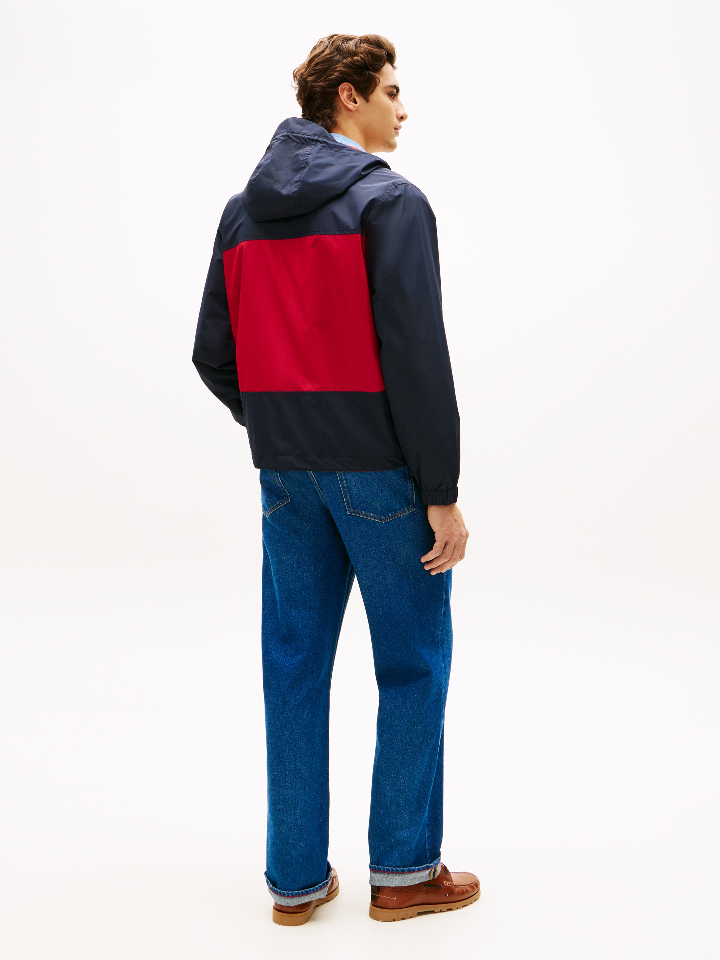 Tommy Hilfiger Wendejacke »REVERSIBLE COLOR BLOCK« mit Kapuze wasserfeste Regenjacke, Regular fit zum Wenden