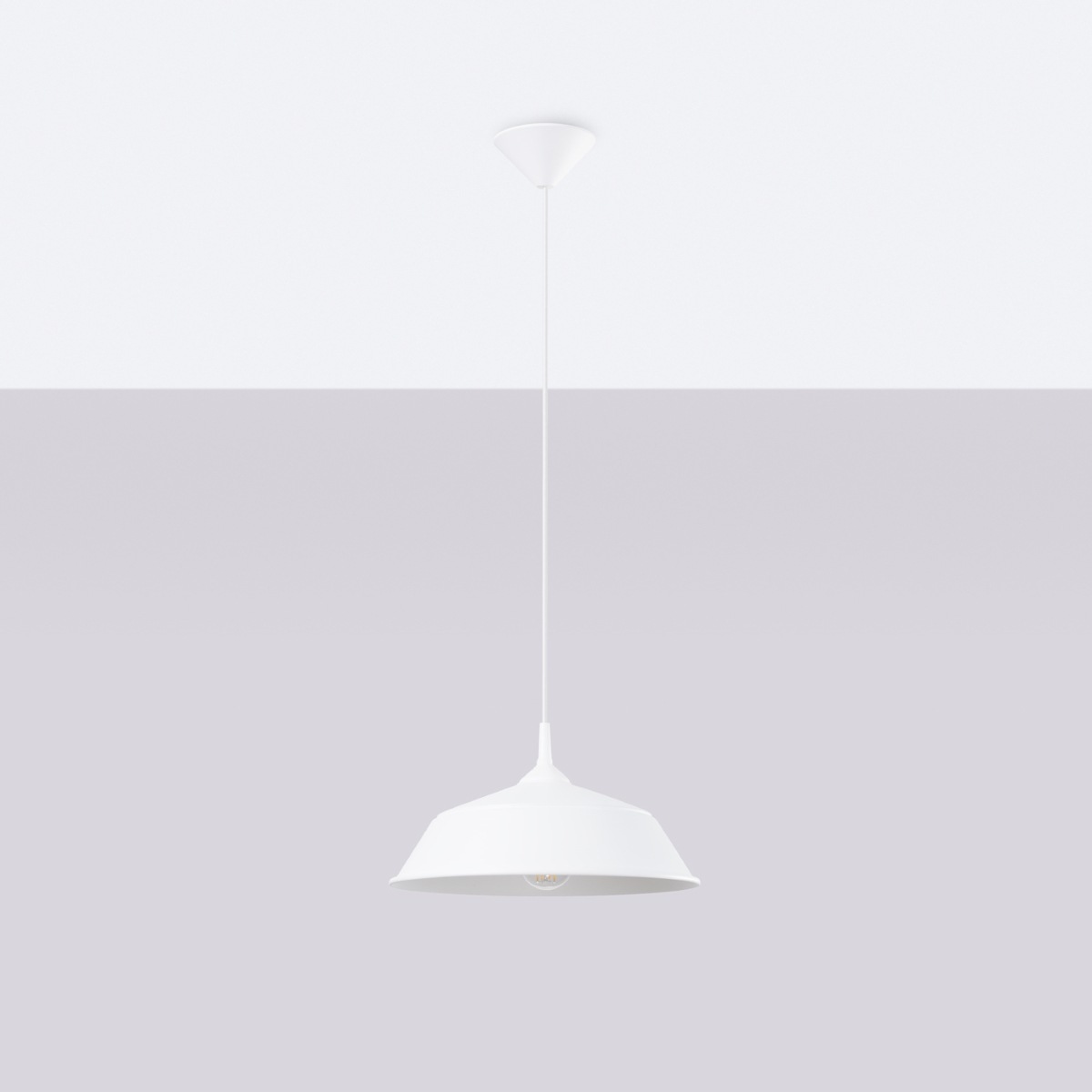 SOLLUX lighting Pendelleuchte »Pendelleuchte FRIKA Weiß«, 1 flammig, Leucht günstig online kaufen