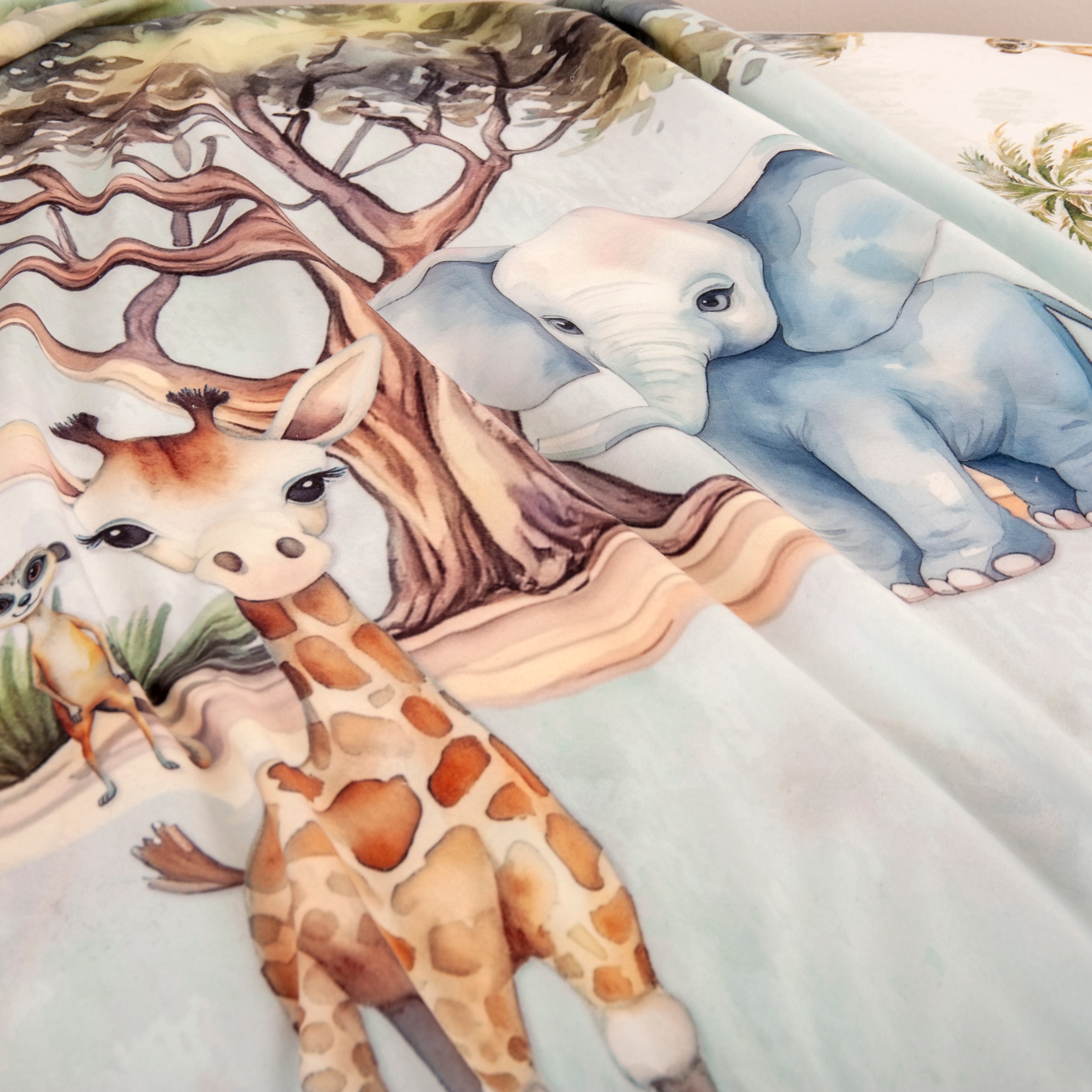 Herding Young Collection Kinderdecke »YoungCollection Safari«, mit tollem Motiv