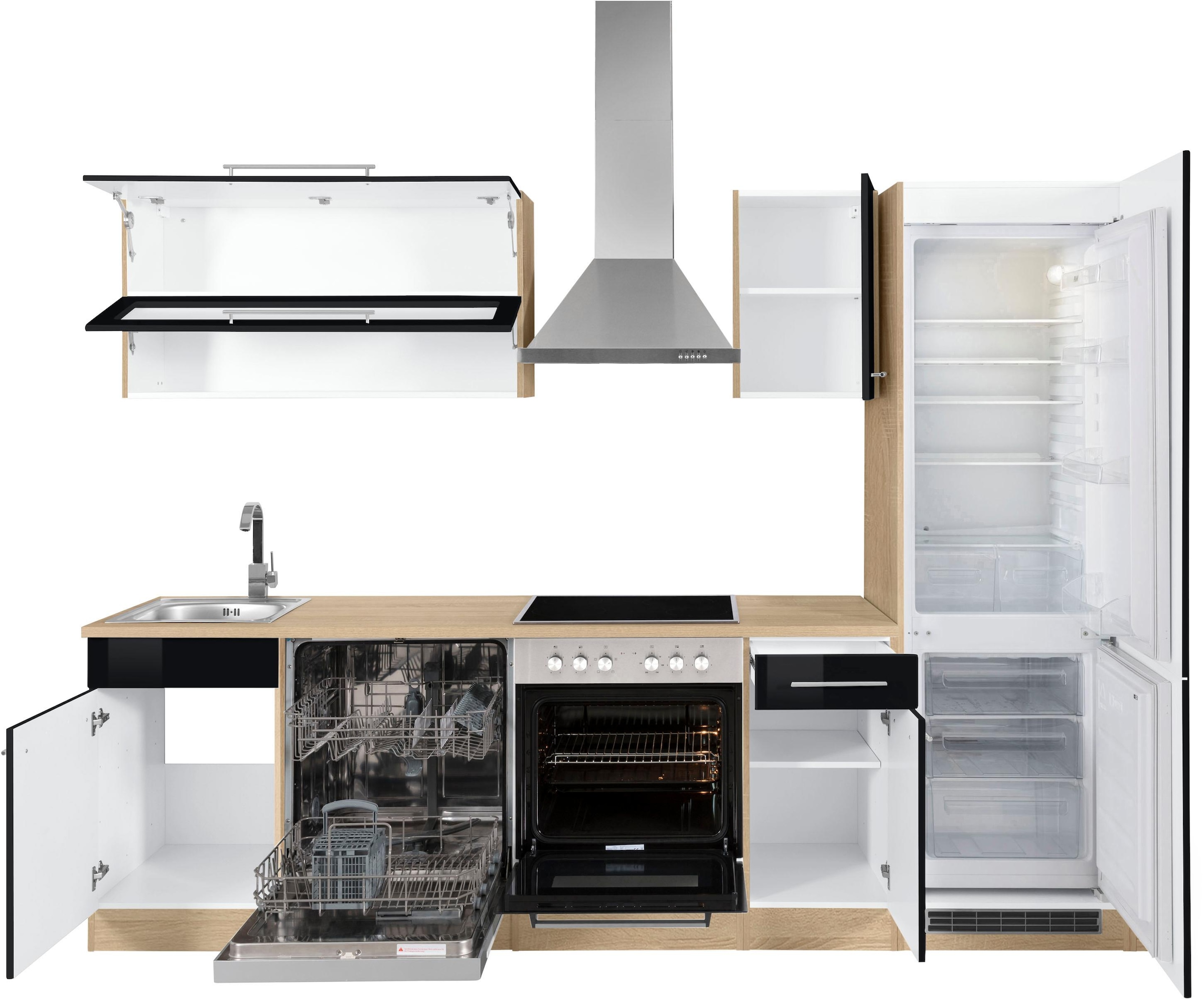 KOCHSTATION Küchenzeile »KS-Eton«, ohne E-Geräte, Breite 270 cm