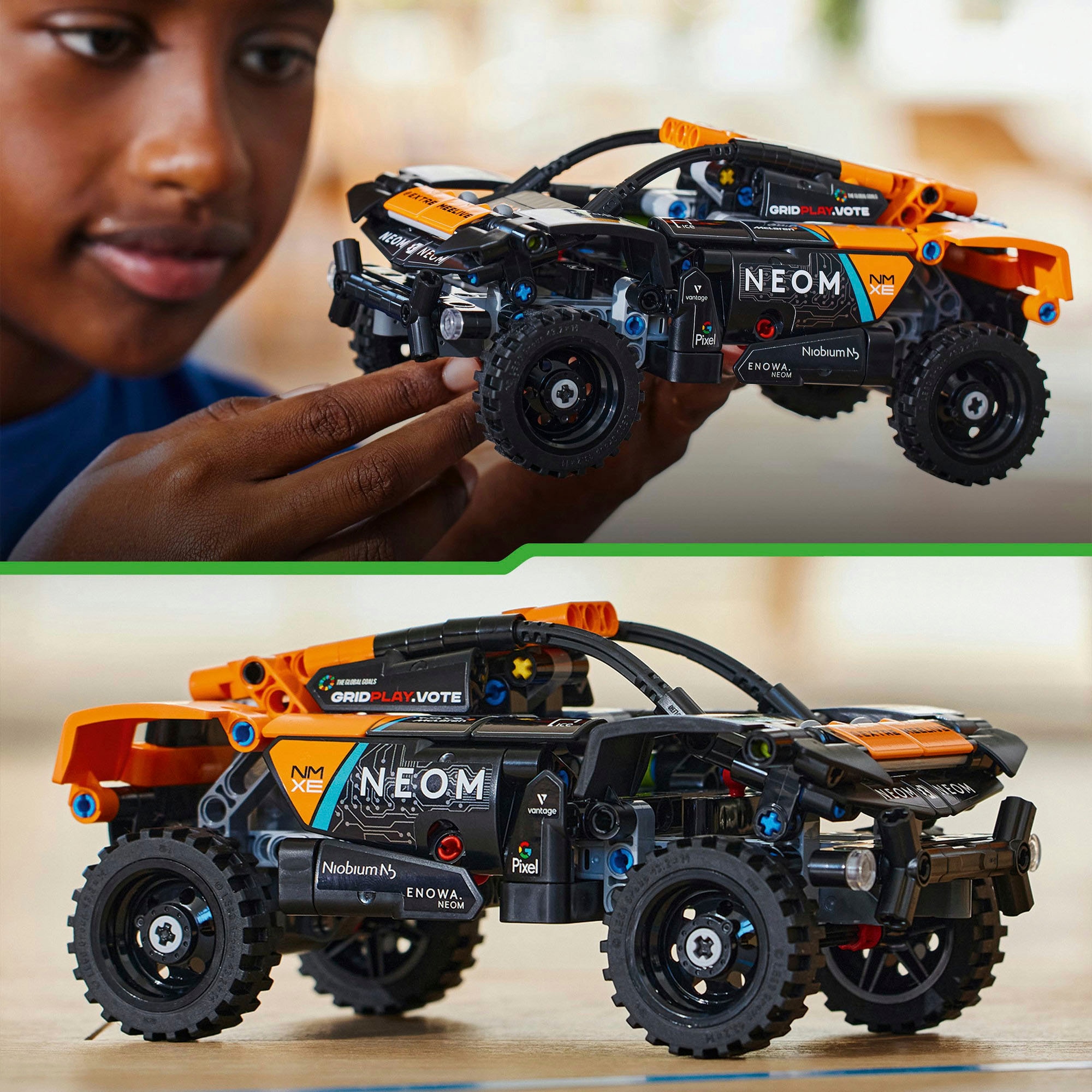 LEGO® Konstruktionsspielsteine »NEOM McLaren Extreme E Race Car (42166), LEGO Technic«, (252 St.), Made in Europe
