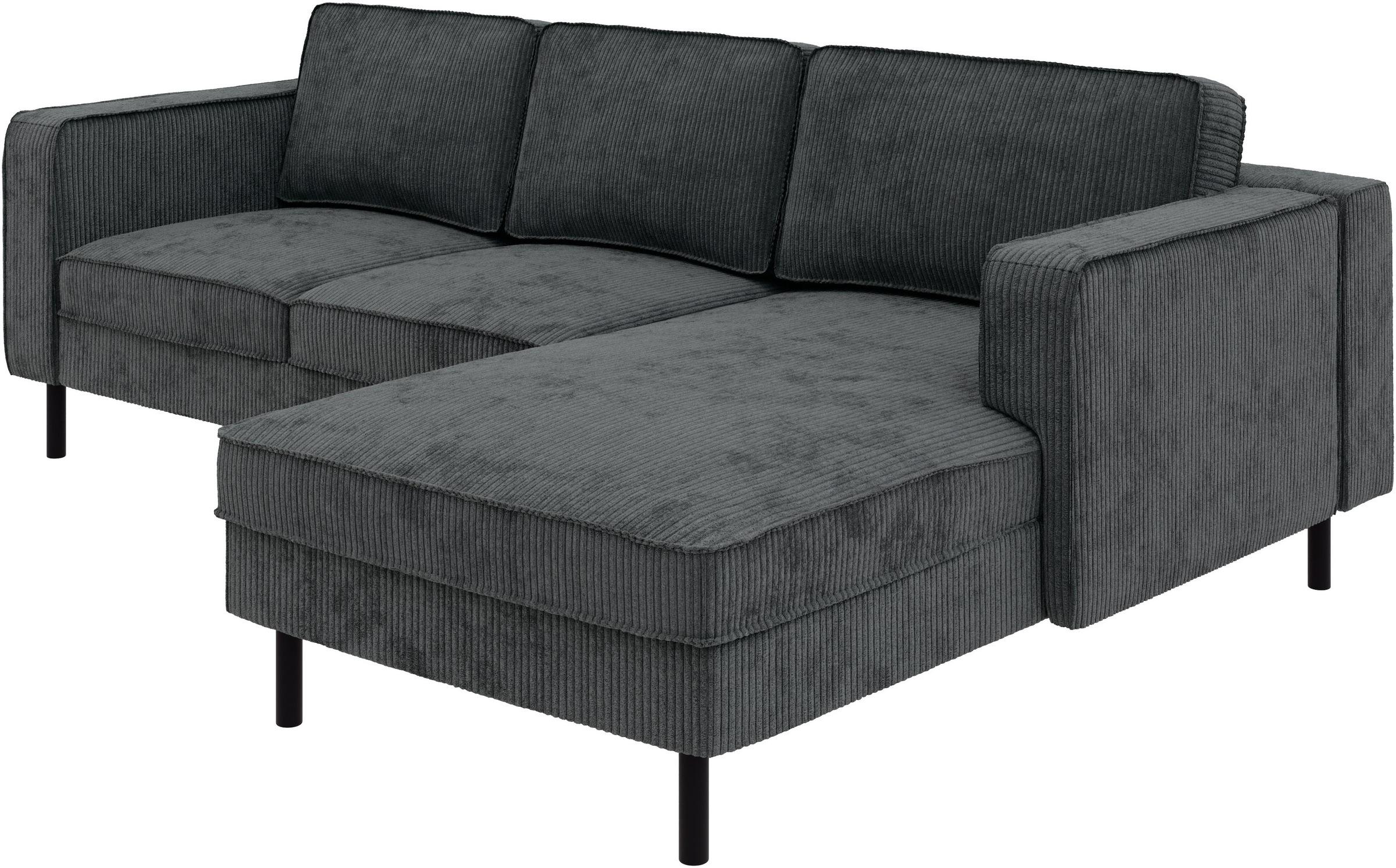 TRENDMANUFAKTUR Ecksofa »Watkins, Couch wahlweise mit Schlaffunktion & Bettkasten, auch in Cord« Recamiere beidseitig montierbar, Sofa in L-Form, Breite 232 cm