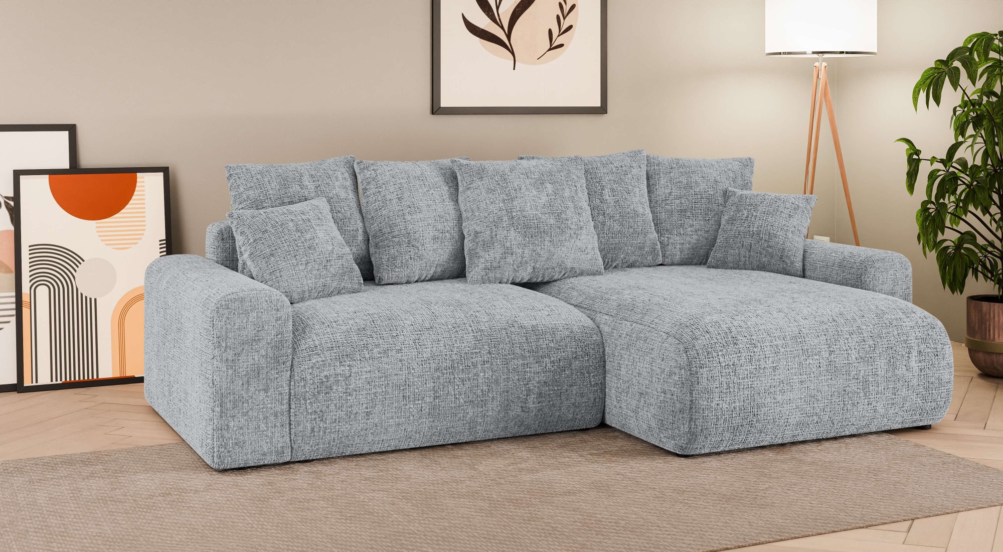 Home affaire Ecksofa »LAKESIDE klein mit Bettfunktion und Bettkasten, B/T/H günstig online kaufen