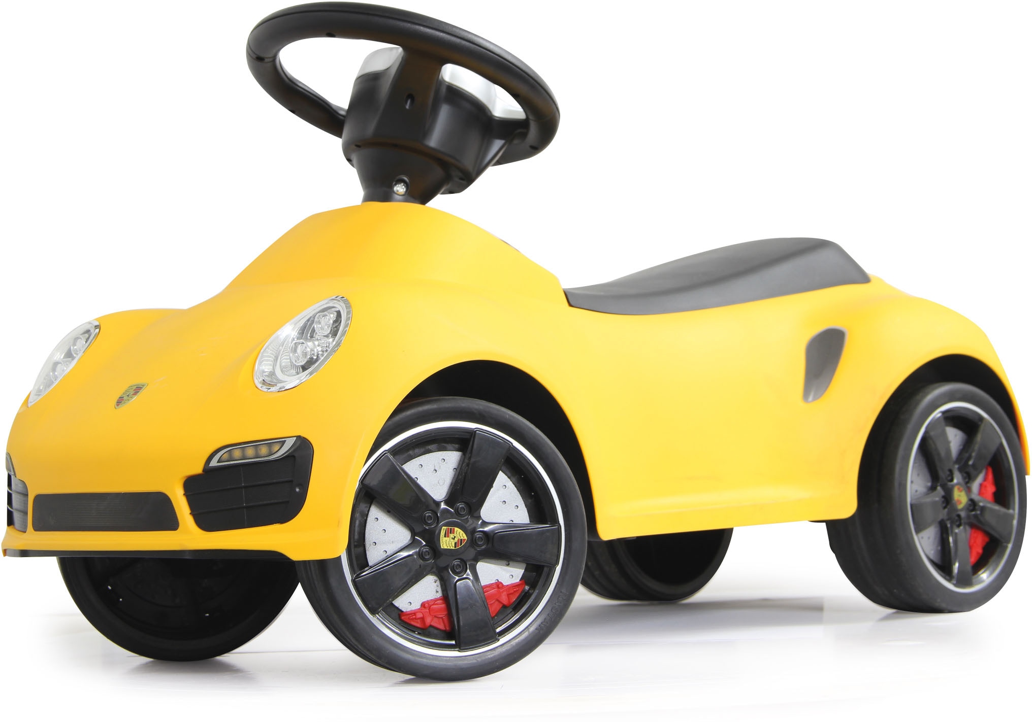 Jamara Rutscherauto »Porsche 911, gelb«, mit Flüsterreifen; offiziell lizenziert