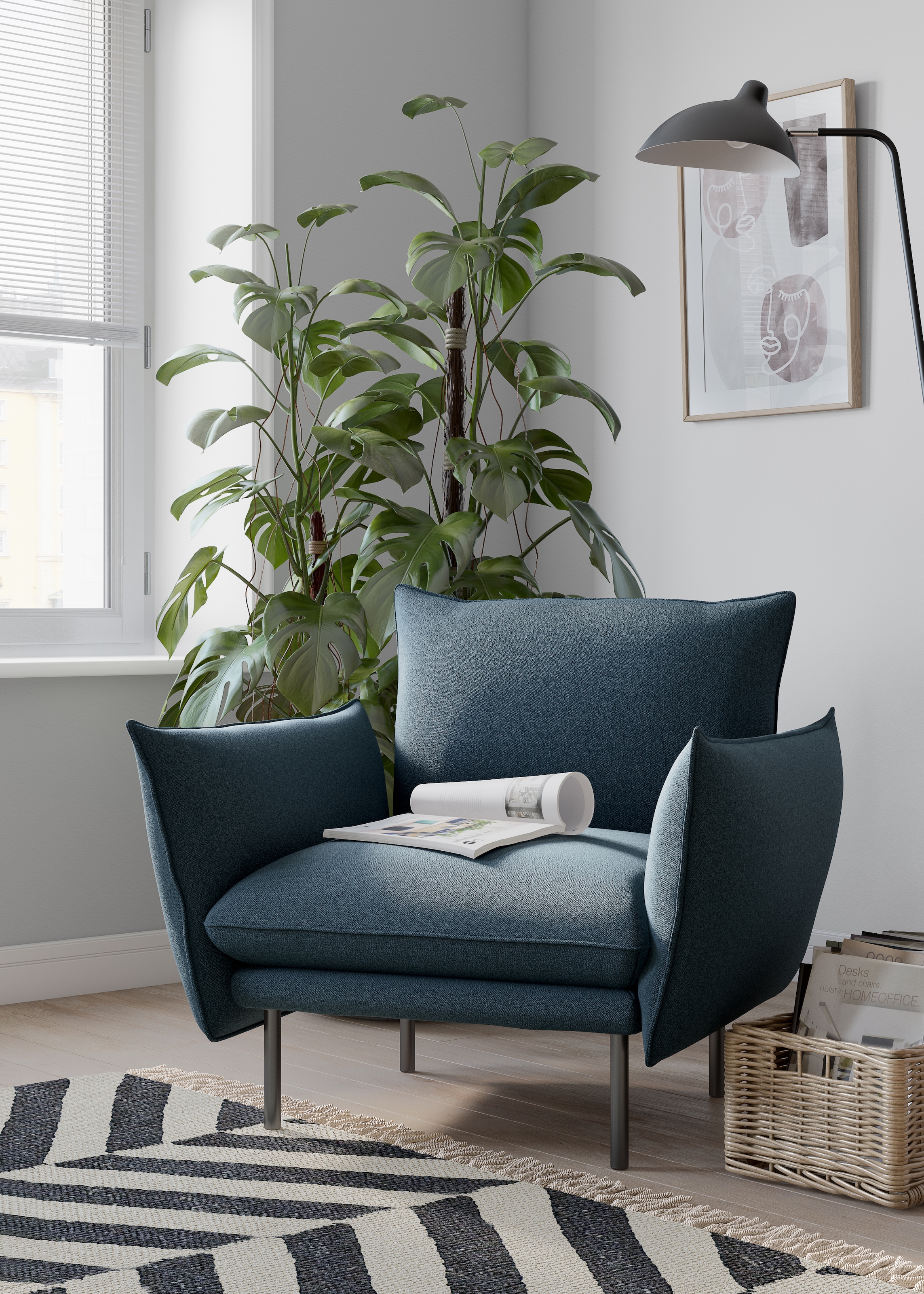 Home affaire Sessel »Stine Cocktailsessel« Besonderes Design durch Kissenop günstig online kaufen