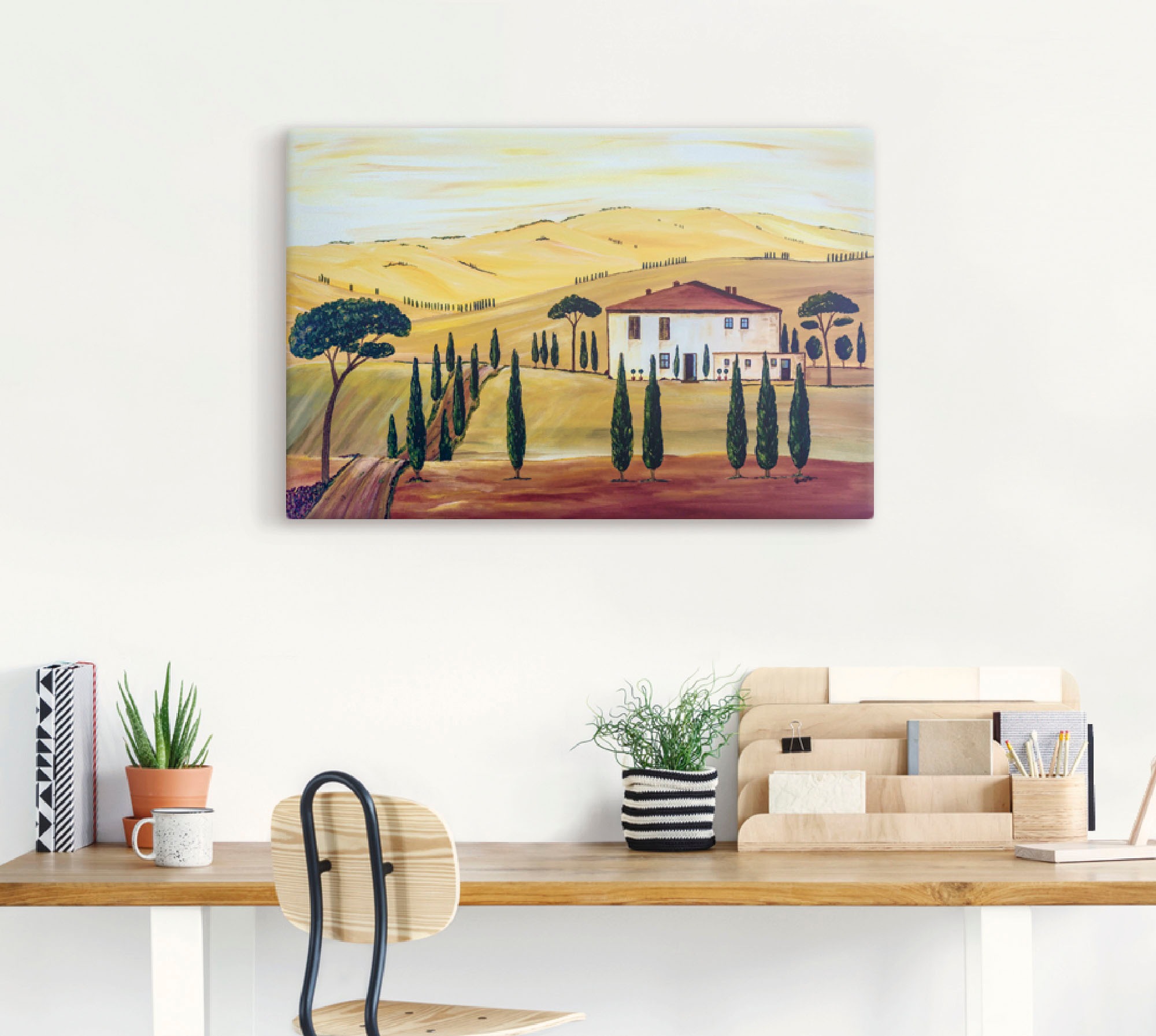 Artland Wandbild »Südliche Toskana« Europa 1 Stk. tlg. als Leinwandbild, Wa günstig online kaufen