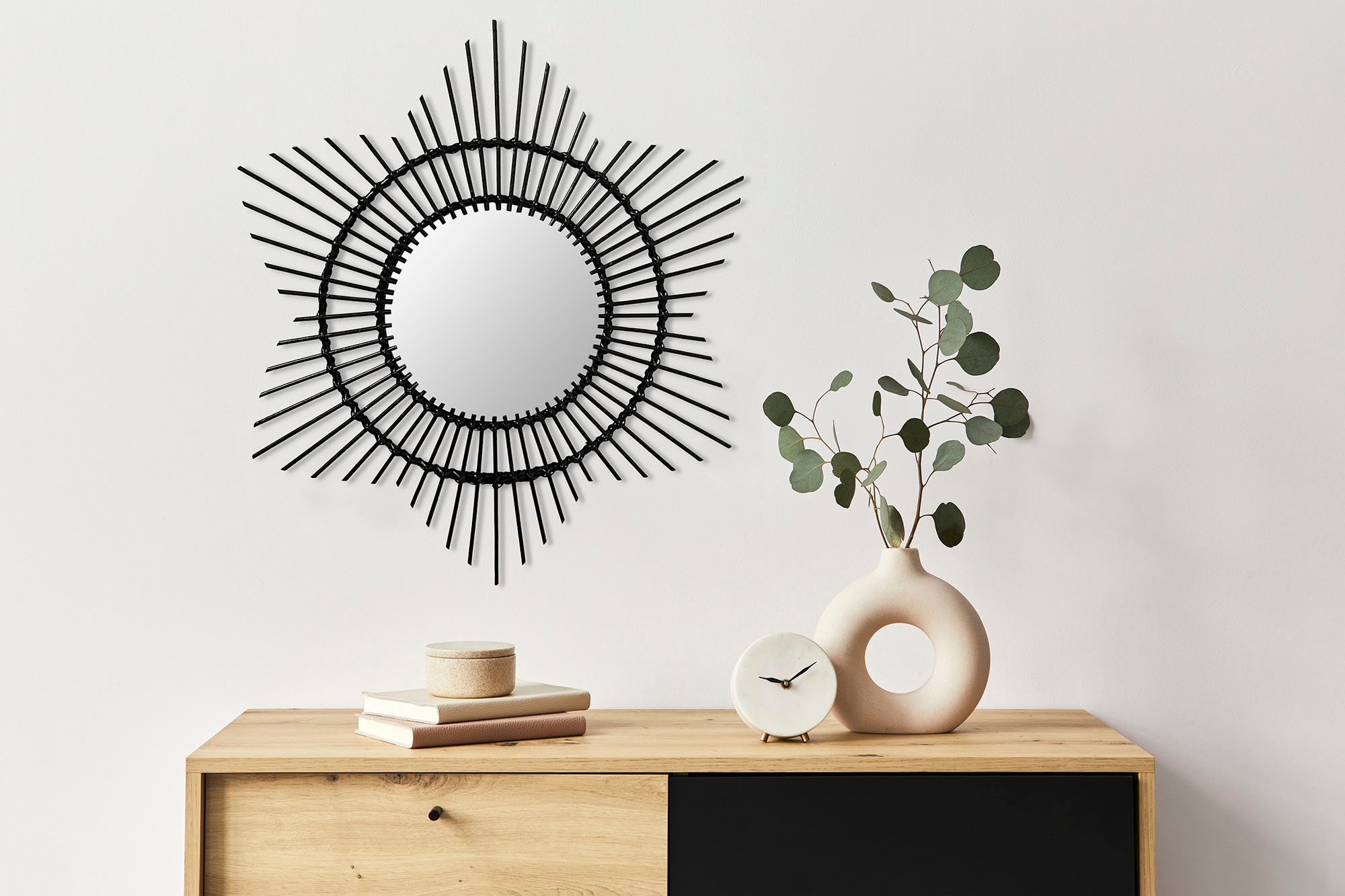 Kayoom Wandspiegel »Rattan Spiegel Aina 435« günstig online kaufen