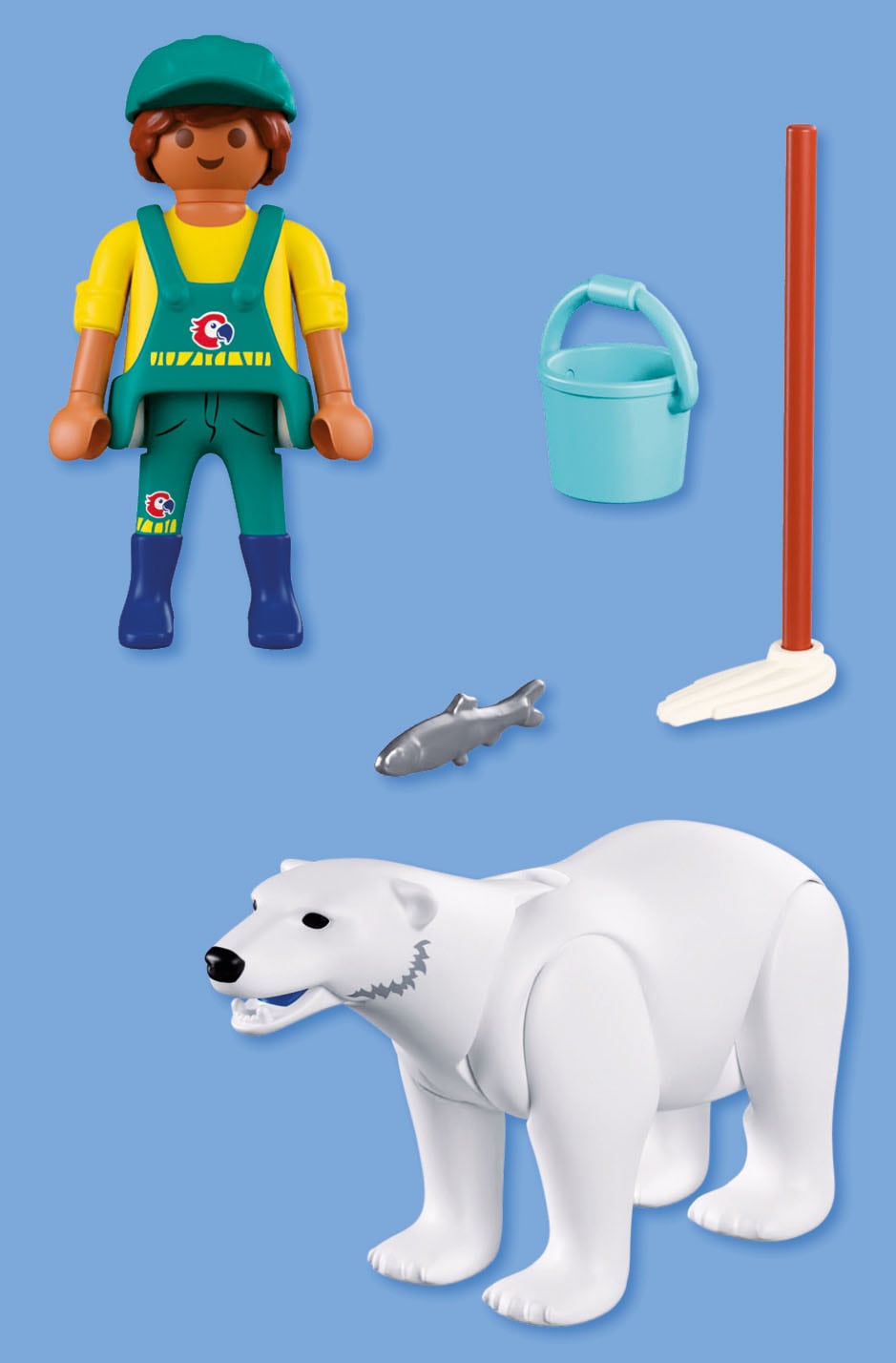 Playmobil® Konstruktions-Spielset »Zoo: Eisbär und Pfleger (72090), Animals & Friends« Made in Europe