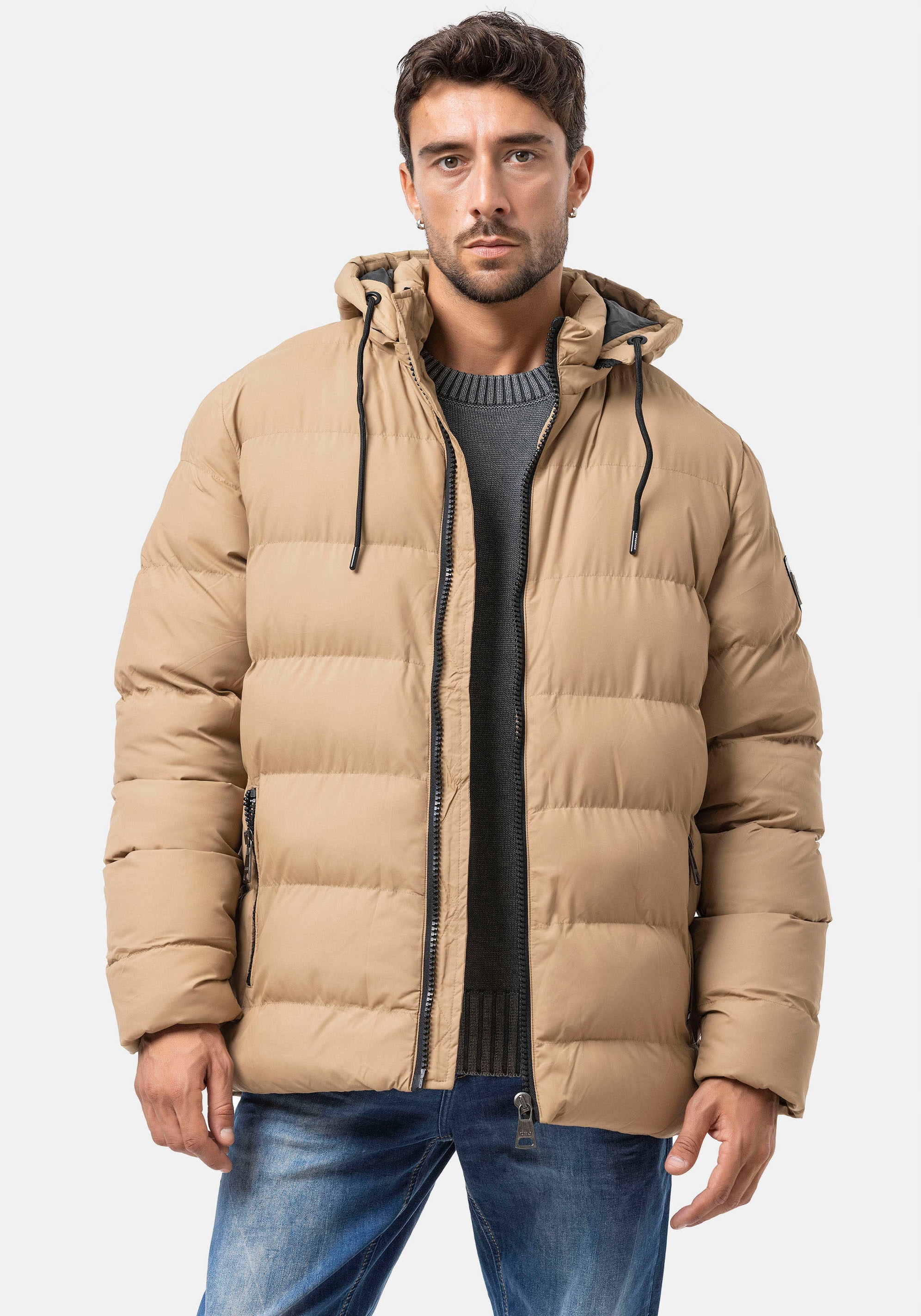 Cipo & Baxx Steppjacke mit Kapuze