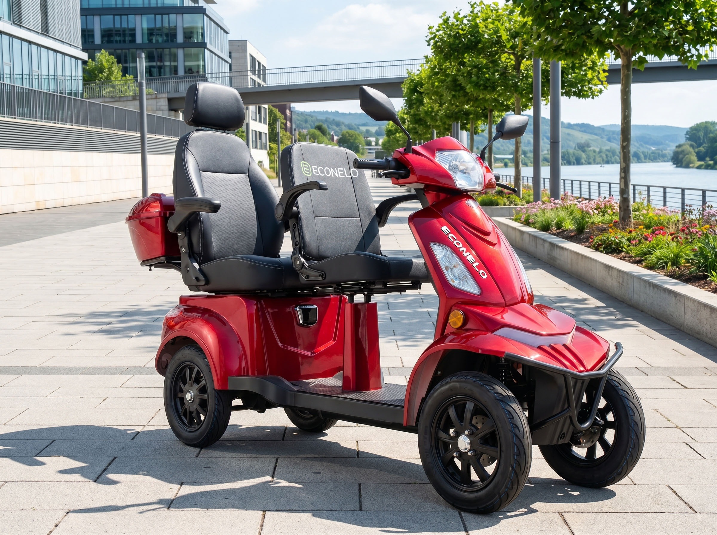 ECONELO Elektromobil »E-Seniorenmobil VISTA Quarter-1L, Blei-Akku, 4-Rad, 60V, 1000 Watt« 1.000 W 25 km/h