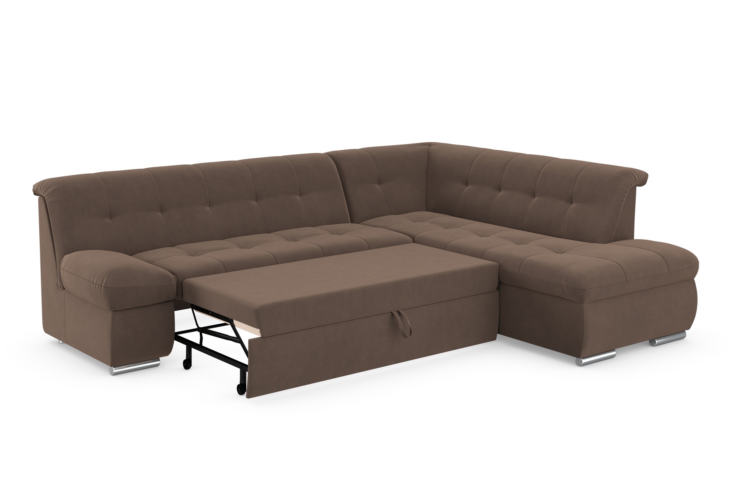 DOMO collection Ecksofa »Mona L-Form«, wahlweise mit Bett- und Armlehnfunktion