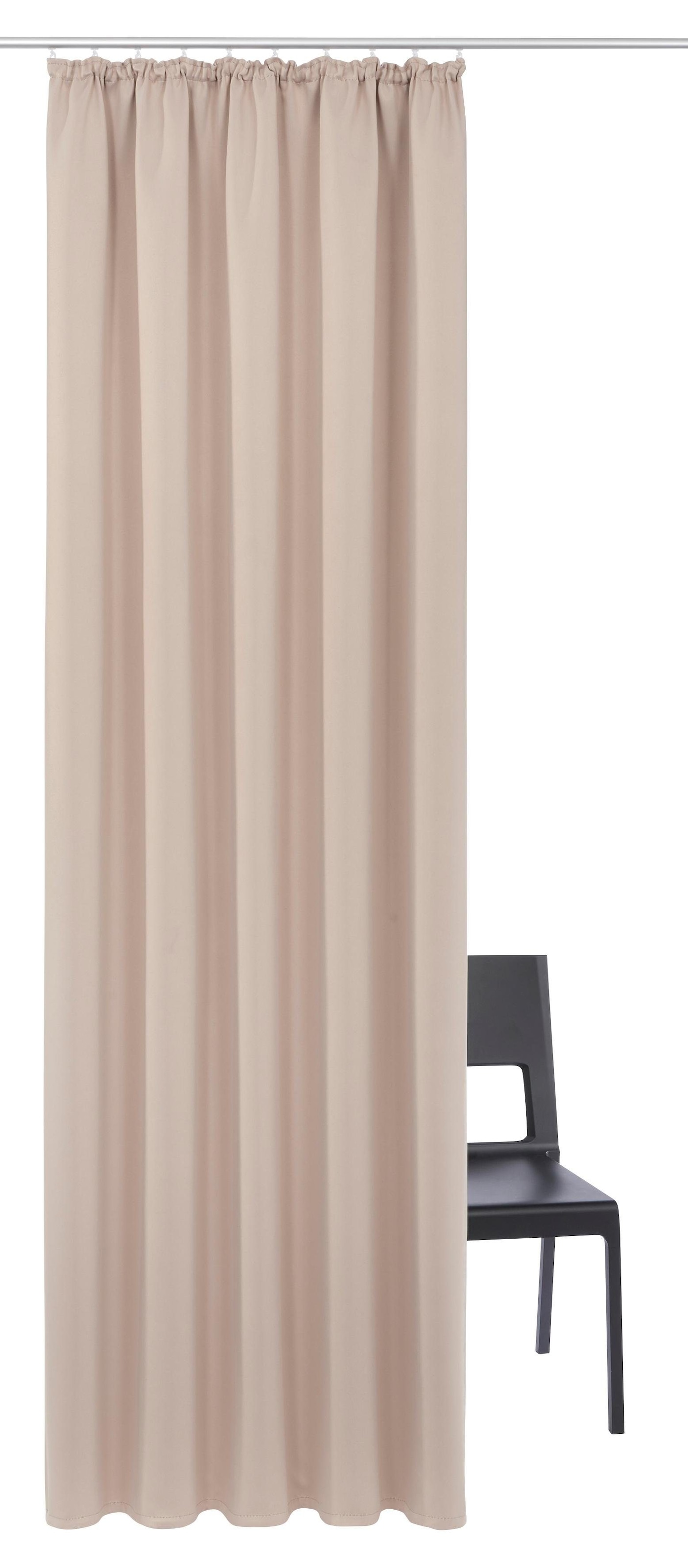 my home Gardine »SOLA«, (1 St.), Breite:130 cm oder 270 cm,1 Schal, einfarbig, Verdunkelung, Überbreite