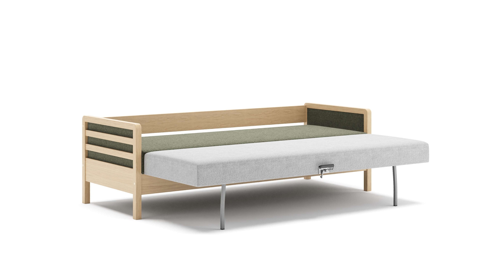 HESTBÆK Schlafsofa »Hestbæk 168 3-Sitzer, Bettfunktion, Breite 208cm, Komfortsitzhöhe 47cm« Umklappbar, Querschläfer, sehr komfortabel, Stauraum