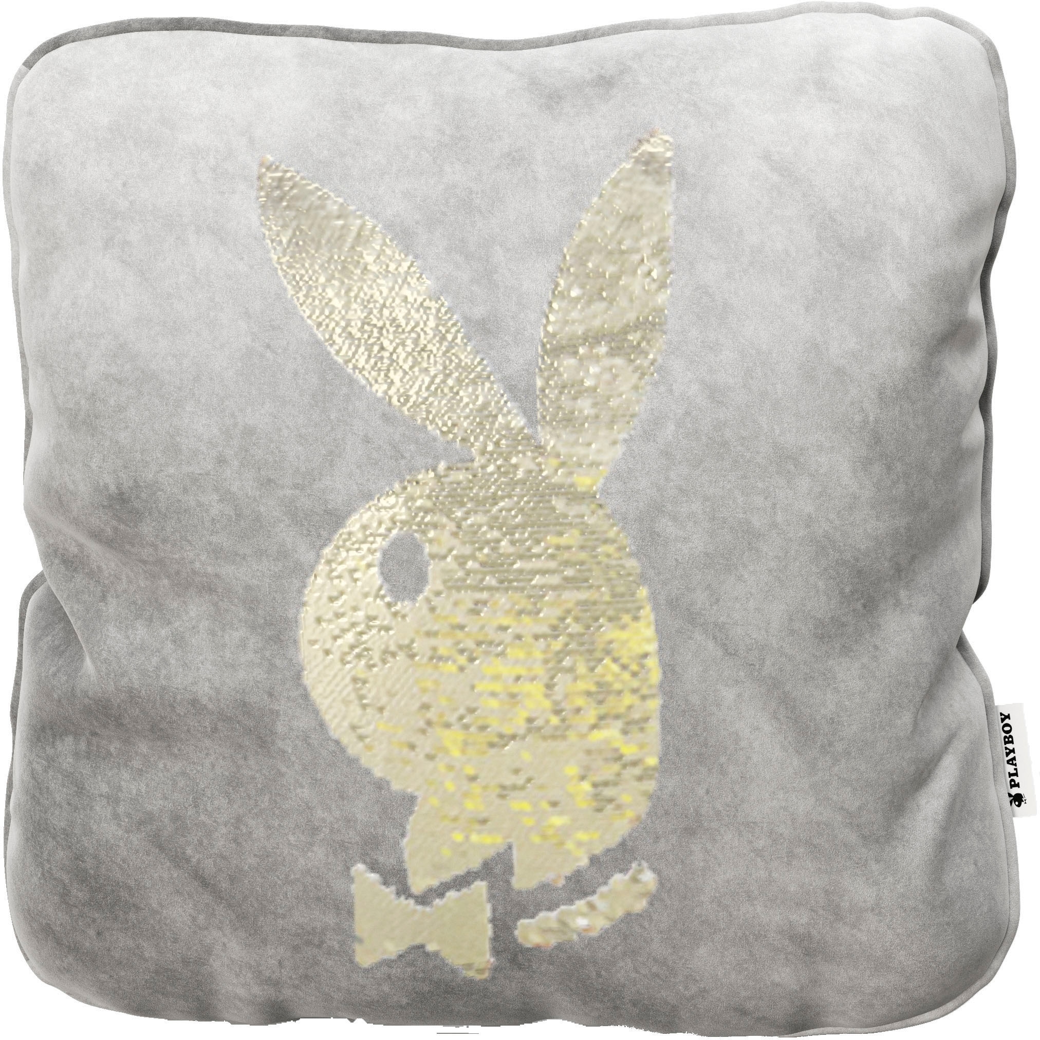 PLAYBOY Dekokissen »Samtkissen ELLEN, Bunnyhead«
