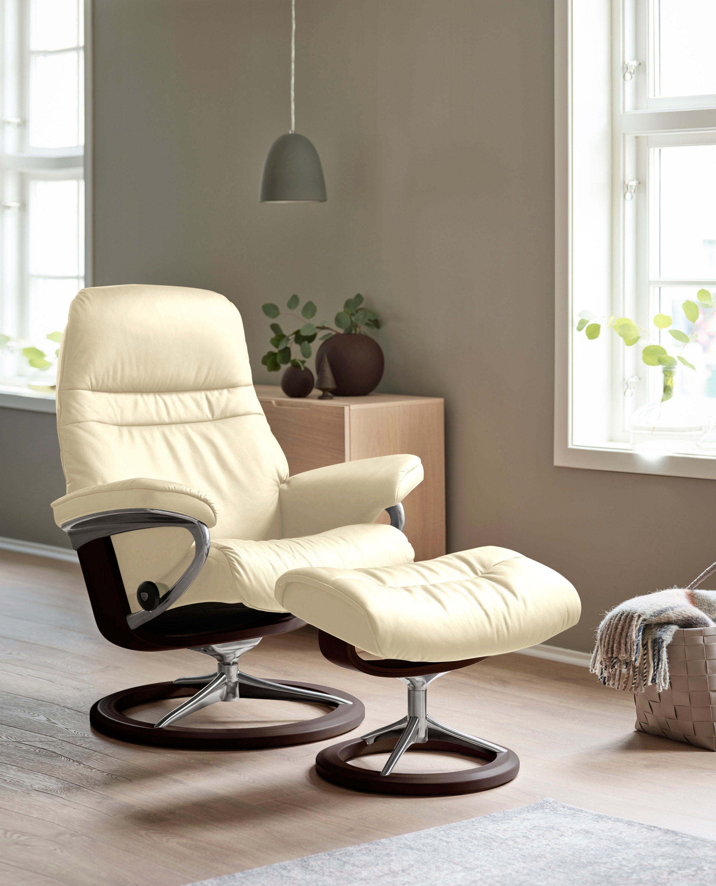 Stressless® Relaxsessel »Sunrise«, mit Signature Base, Größe L, Gestell Braun