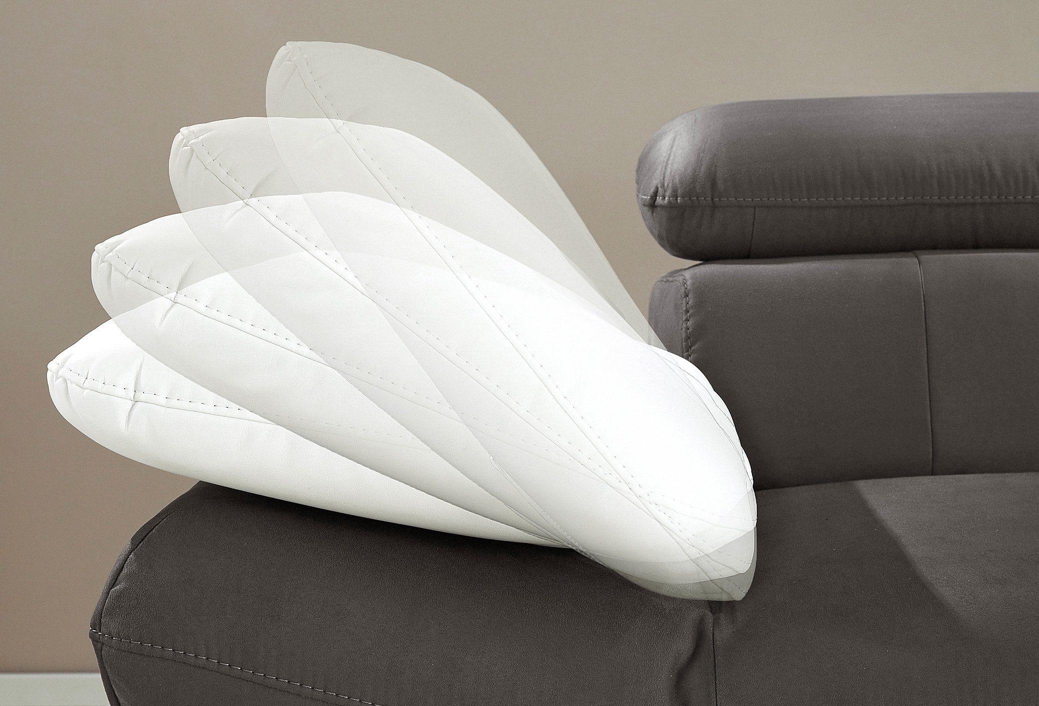 INOSIGN Ecksofa »Solution L-Form«, mit Arm- & Kopfteilverstellung, wahlweise mit Bettfunktion