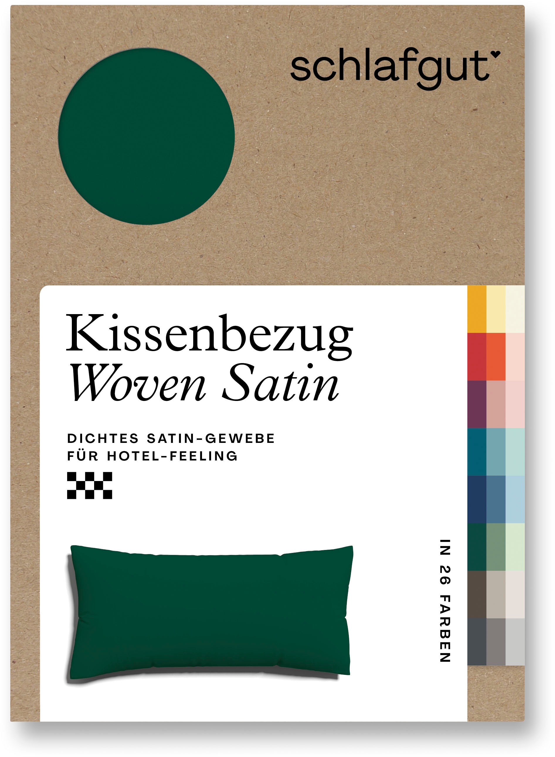 Schlafgut Kissenbezug »Woven Satin aus Mako-Baumwolle, langlebig, pflegelei günstig online kaufen