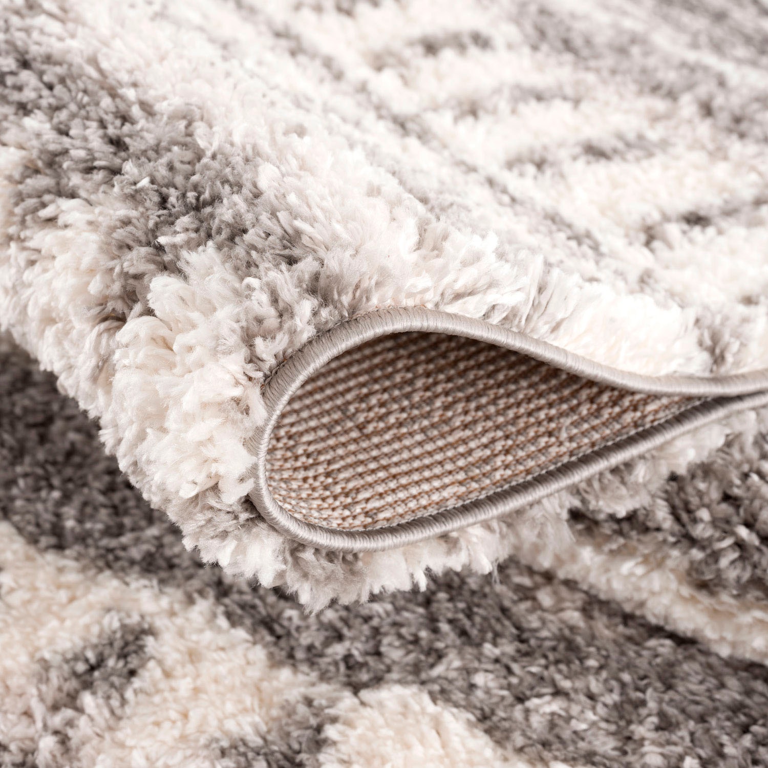 Carpet City Hochflor-Teppich »Pulpy 542«, rechteckig, 30 mm Höhe, besonders weich, mit Fransen, Ethno Look