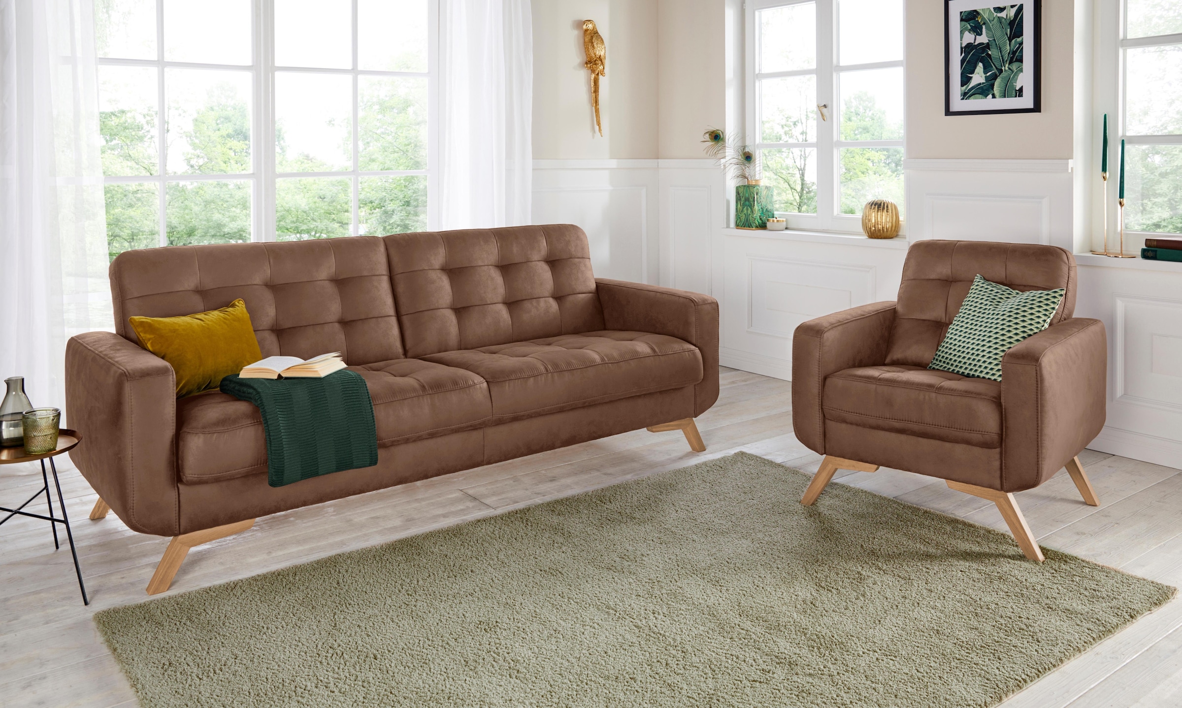 exxpo - sofa fashion Sessel »Fiord, Loungesessel«, aktuelles Design, tolle Detailverarbeitung im Sitz und Rücken