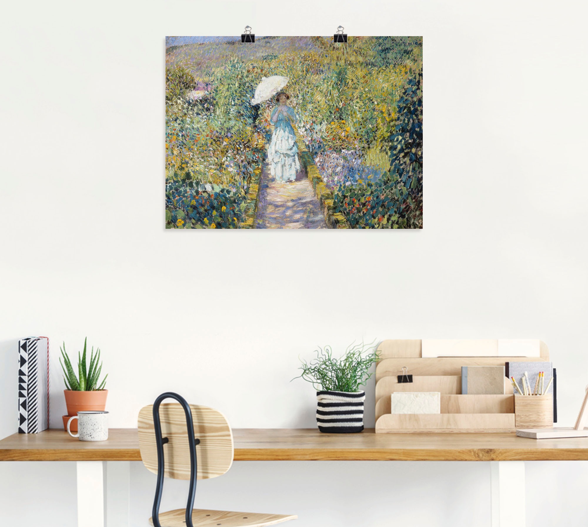 Artland Kunstdruck »Der Gartenweg.«, Garten, (1 St.), als Leinwandbild, Wandaufkleber oder Poster in versch. Größen