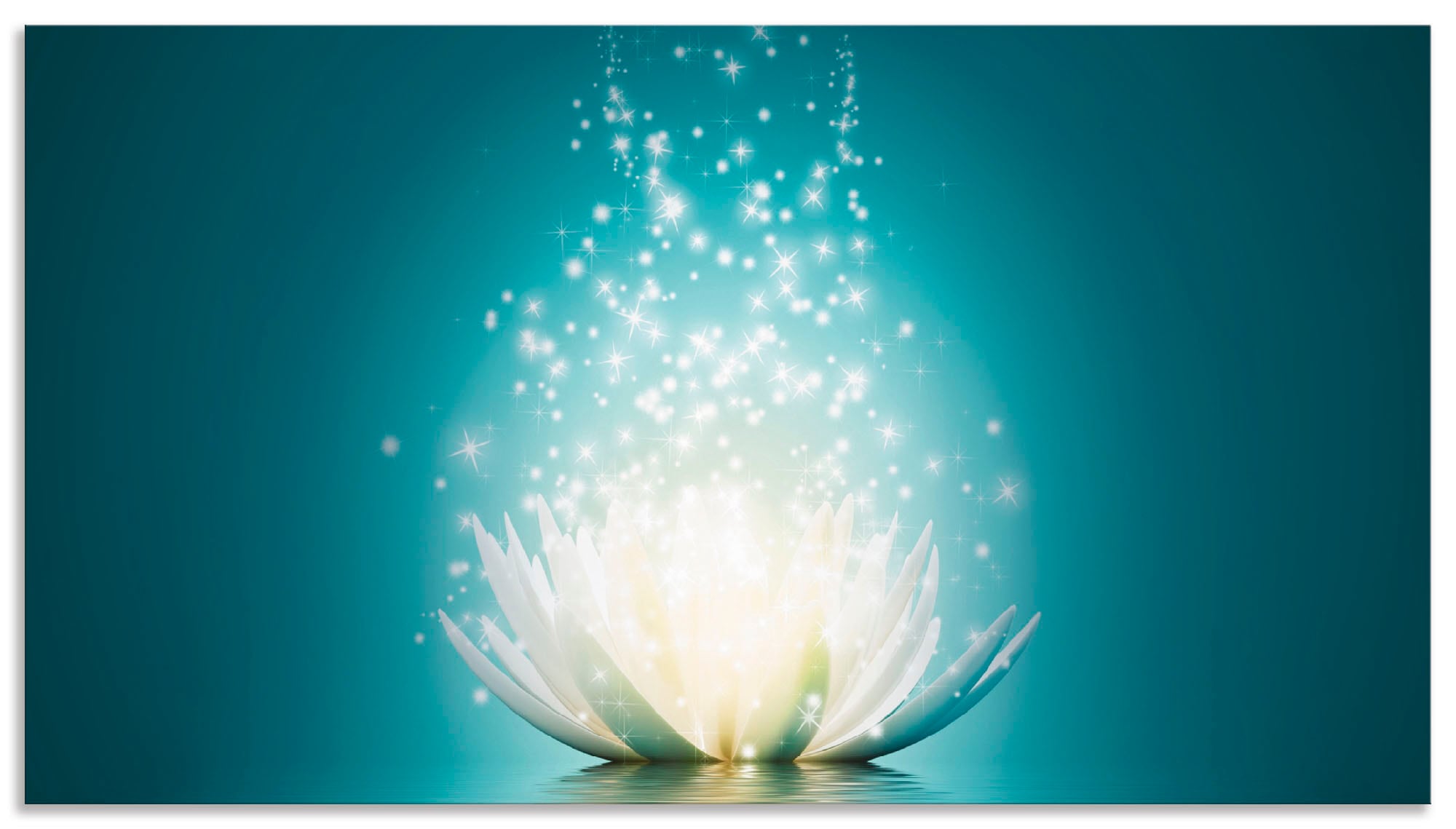 Artland Küchenrückwand »Magie der Lotus-Blume«, (1 tlg.), Alu Spritzschutz günstig online kaufen