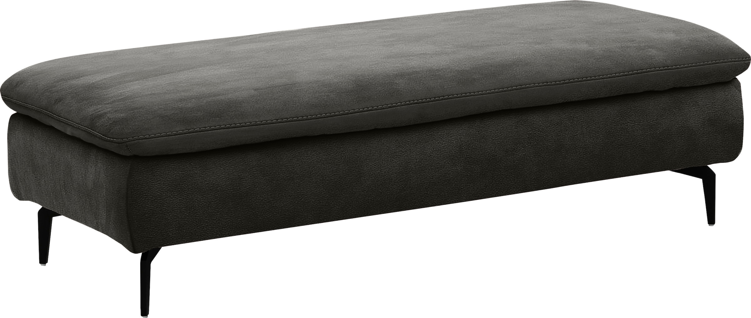 W.SCHILLIG Ecksofa »valentinoo, Designsofa, bequem, elegant und zeitlos, L-Form«, (Set), inklusive Hocker, mit Sitztiefenverstellung, Breite 299 cm
