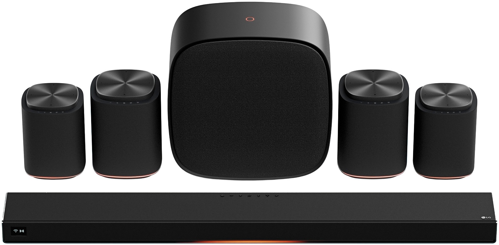 LG Soundbar »Sound Suite H7« 5.1.3 (Bluetooth | WLAN (WiFi) App-Steuerung | Equalizer | Lautstärkeanpassung | Nacht Modus | Pairing 500 W) mit Dolby Atmos FlexConnect-Technologie
