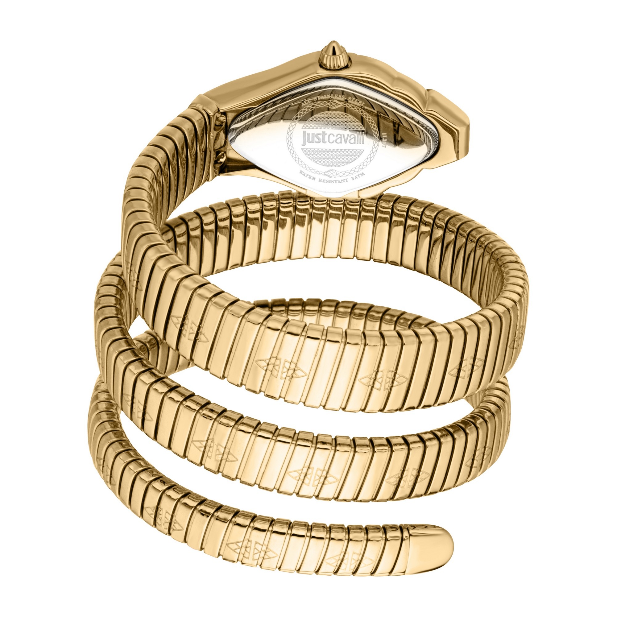 Just Cavalli Time Quarzuhr »Cristallo«, Armbanduhr, Damenuhr, Edelstahlarmband, analog