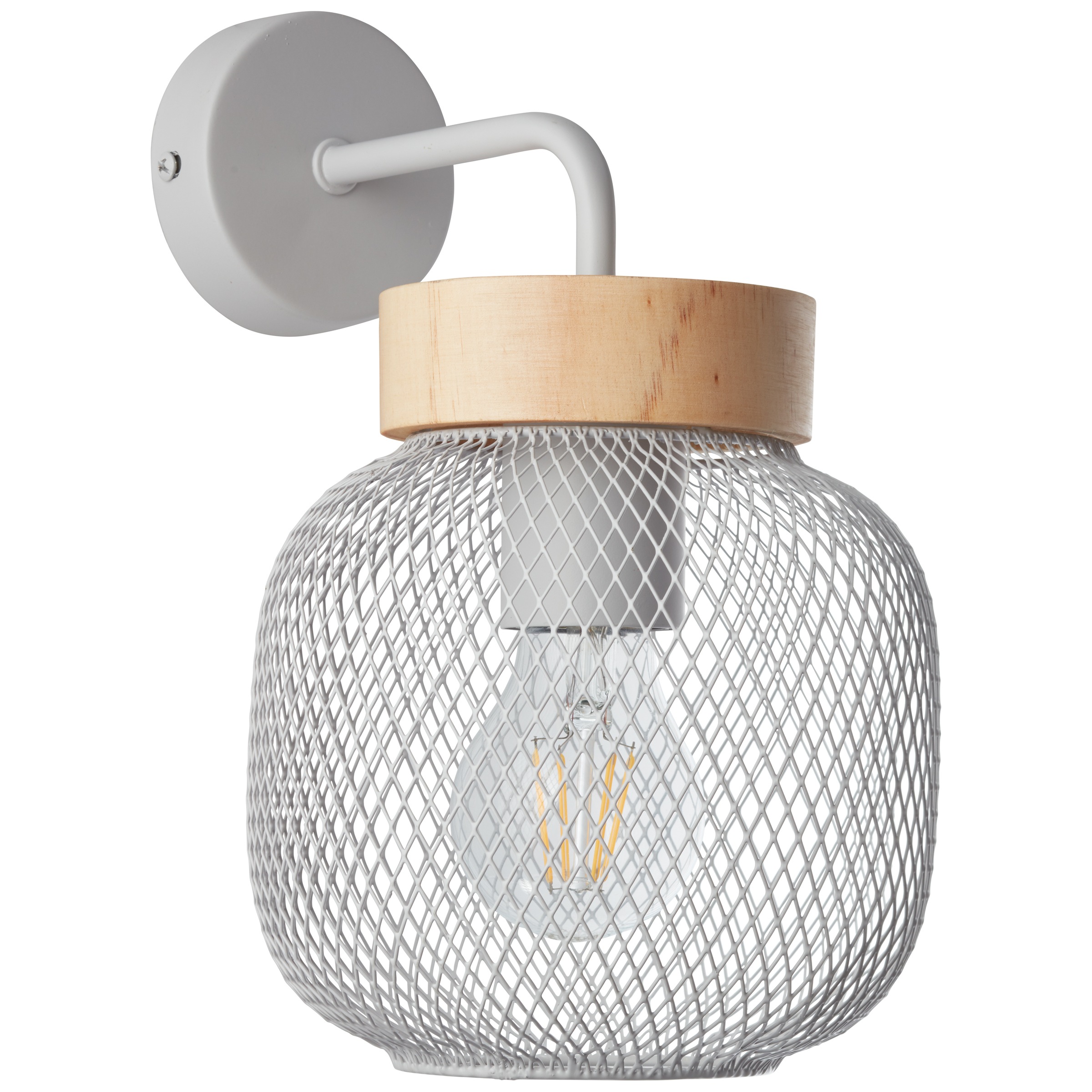 Brilliant Wandleuchte »Giada«, 1 flammig, Leuchtmittel E27 | ohne Leuchtmittel, Wandlampe, Höhe 26,5 cm, 1x E27, Metall/Holz