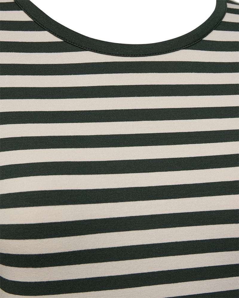 FREEQUENT Langarmshirt »FQLIANA-TEE« im Streifen-Look / Viskose-Stretch